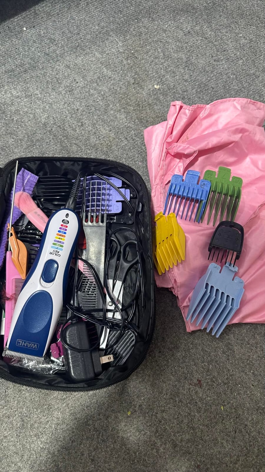 Wahl Color Pro Cordless Rechargeable Hair Clipper & Trimmer, Color Guards | Cordless At-Home Haircuts For Men, Women & Children With Easy Match Color Coded Guide Combs - Model 9649P customer photo 2