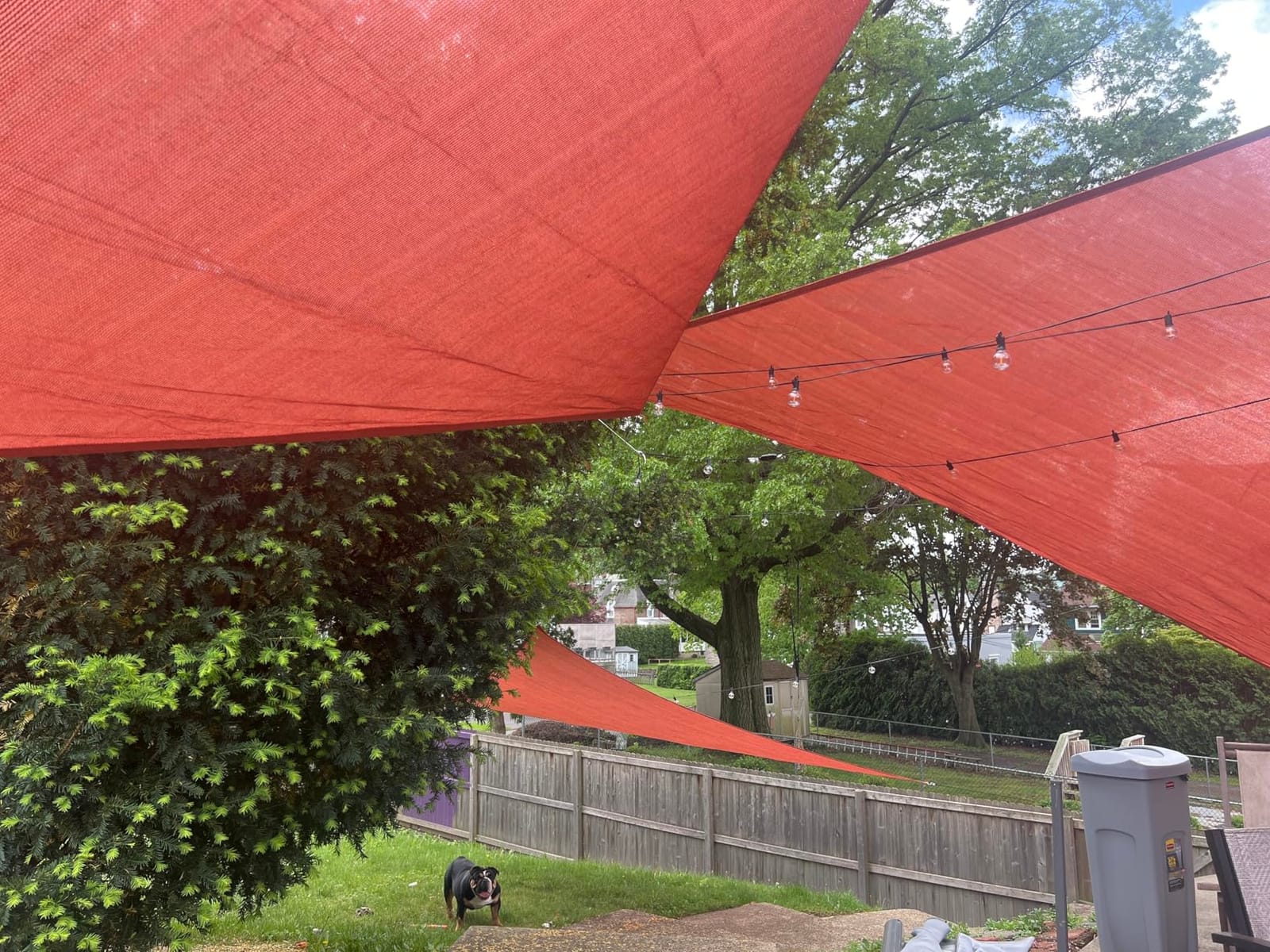 LOVE STORY 12' x 12' x 12' Triangle Sun Shade Sail for Outdoor Patio, Sand | HDPE Fabric, 95% UV Block, Breathable Sunshade customer photo 1