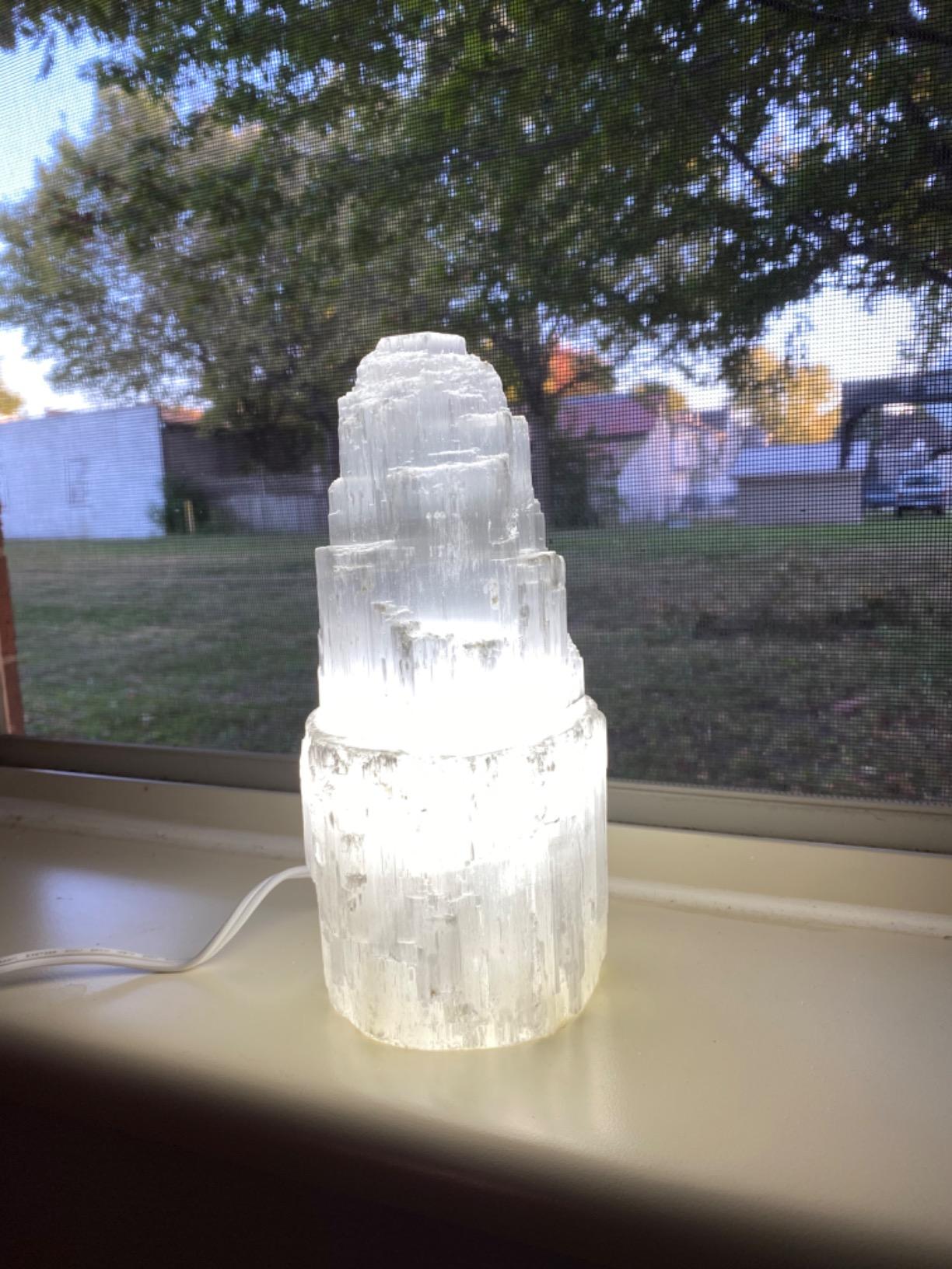 JIC Gem Natural Selenite Lamp 8