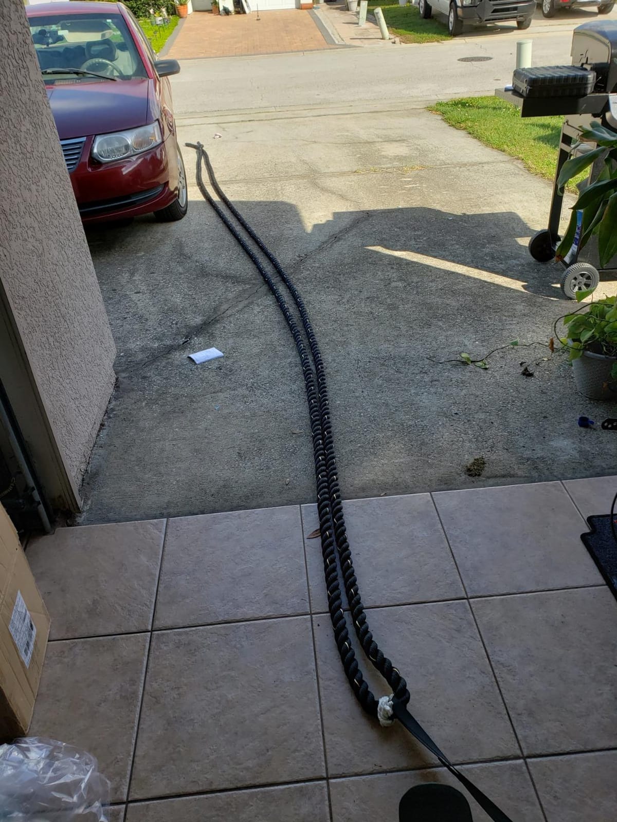 Battle Rope Anchor Strap Kit With Bonus Battle Rope Workout Guide- FitWorx By RadBizz customer photo 2