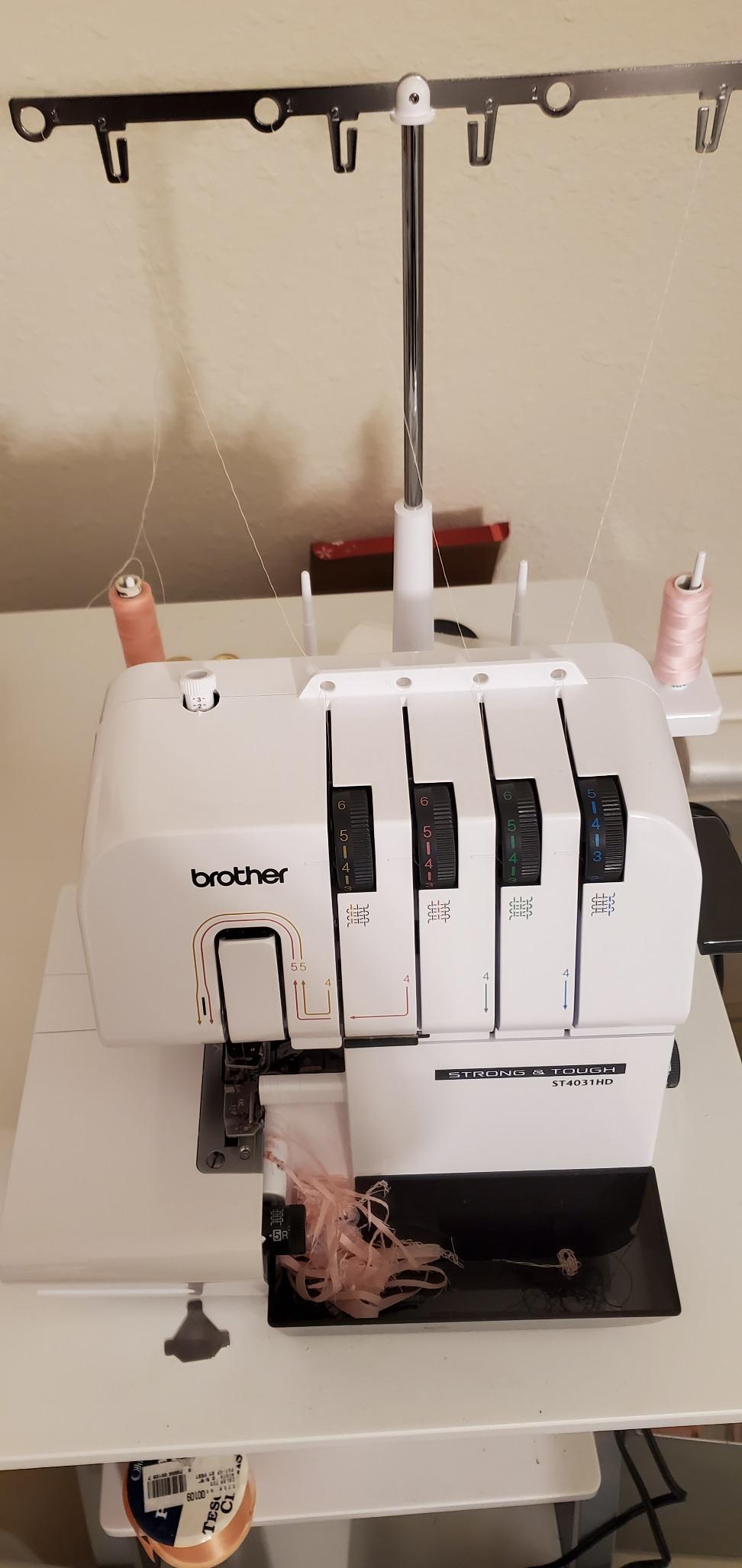 Brother ST4031HD Strong & Tough Serger, 1,300 Stitches Per Minute, Durable Metal Frame Overlock Machine, Large Extension Table, 3 Included Accessory Feet customer photo 2