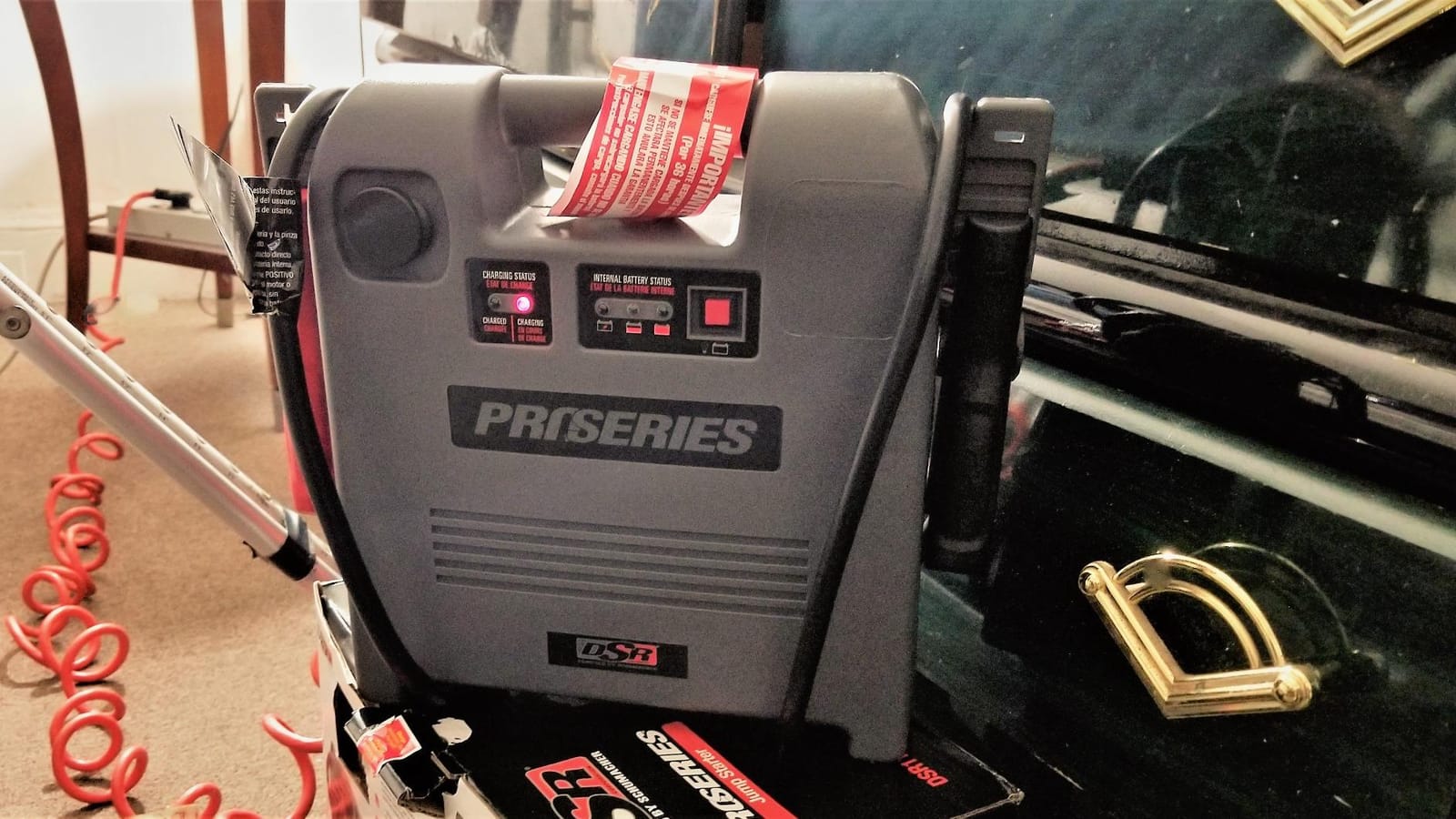 Schumacher Electric Car Battery Jump Starter & Portable Power Station - 1800 Peak Amps - 12V DC Power Outlet - with Overload & Short-Circuit Protection & Jumper Cables - DSR119 customer photo 2