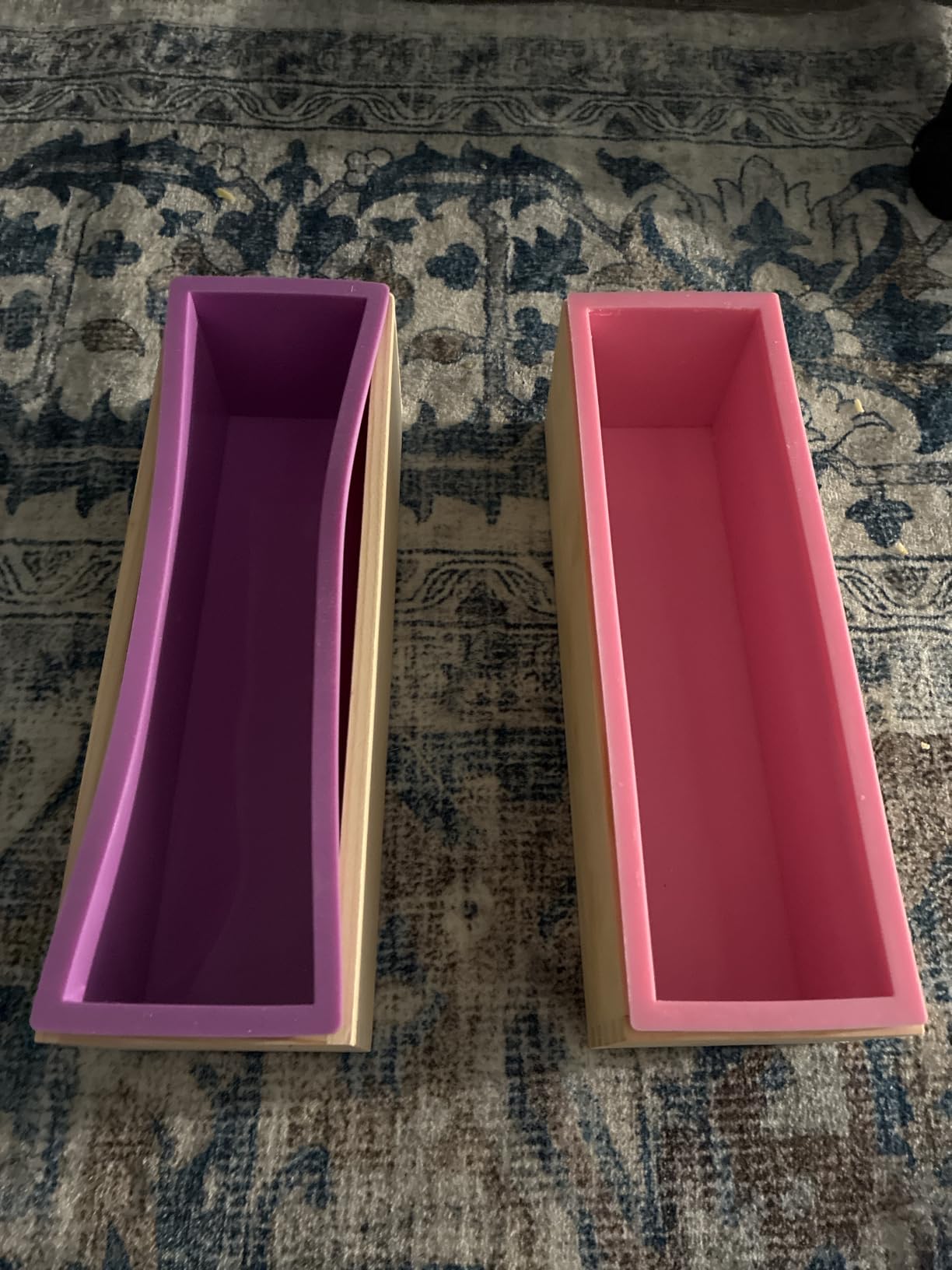 Ogrmar 2PCS Soap Mold Flexible Rectangular Soap Silicone Mold with Wood Box | Soap Molds For Soap Making DIY Tool for Soap Cake Making Heat Resistant from -40°F to 446°F Easy to Store customer photo 2