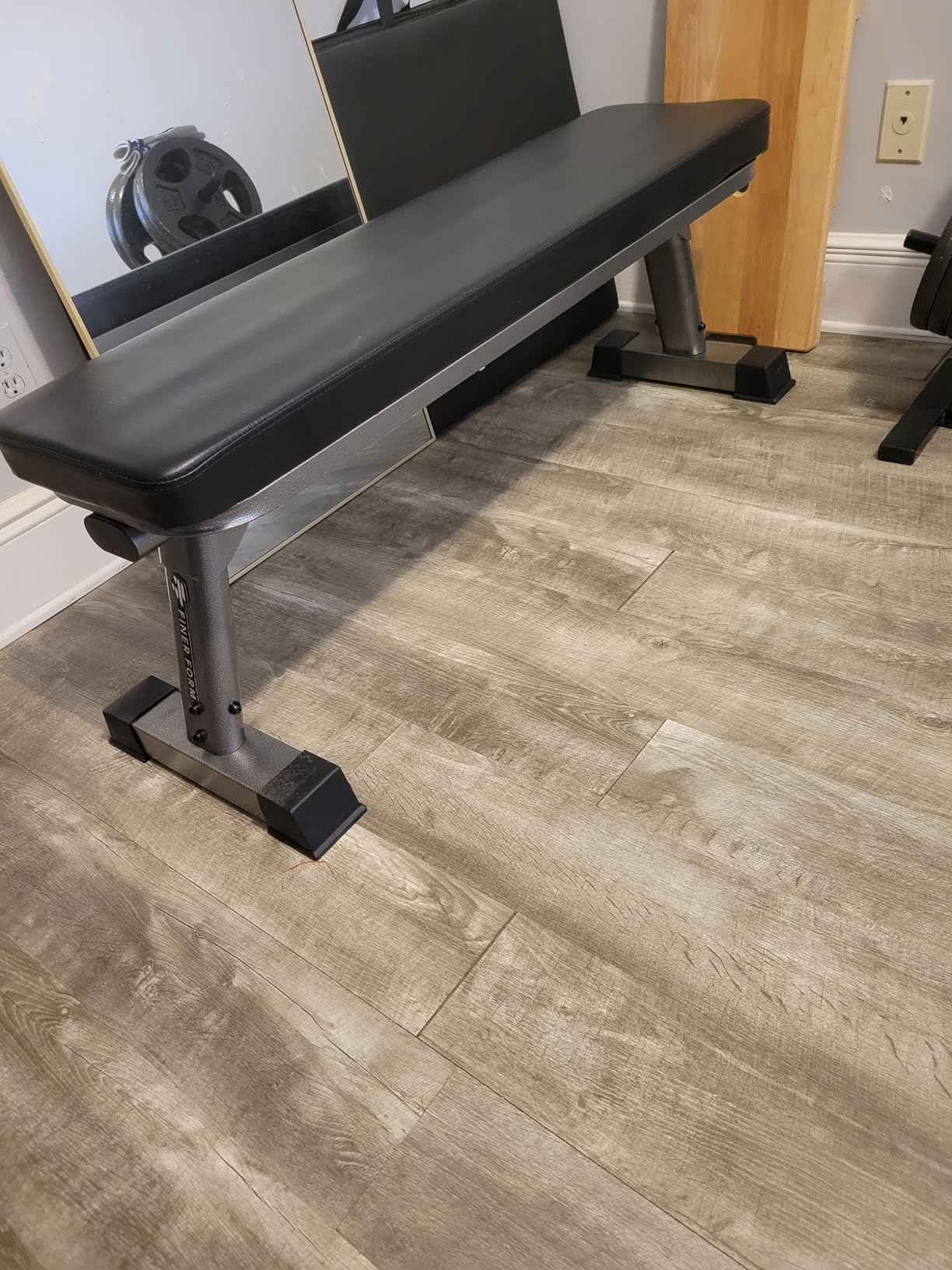 Finer Form Gym Quality Foldable Flat Bench for Multi-Purpose Weight Training and Ab Exercises - Free PDF Workout Chart Included customer photo 1