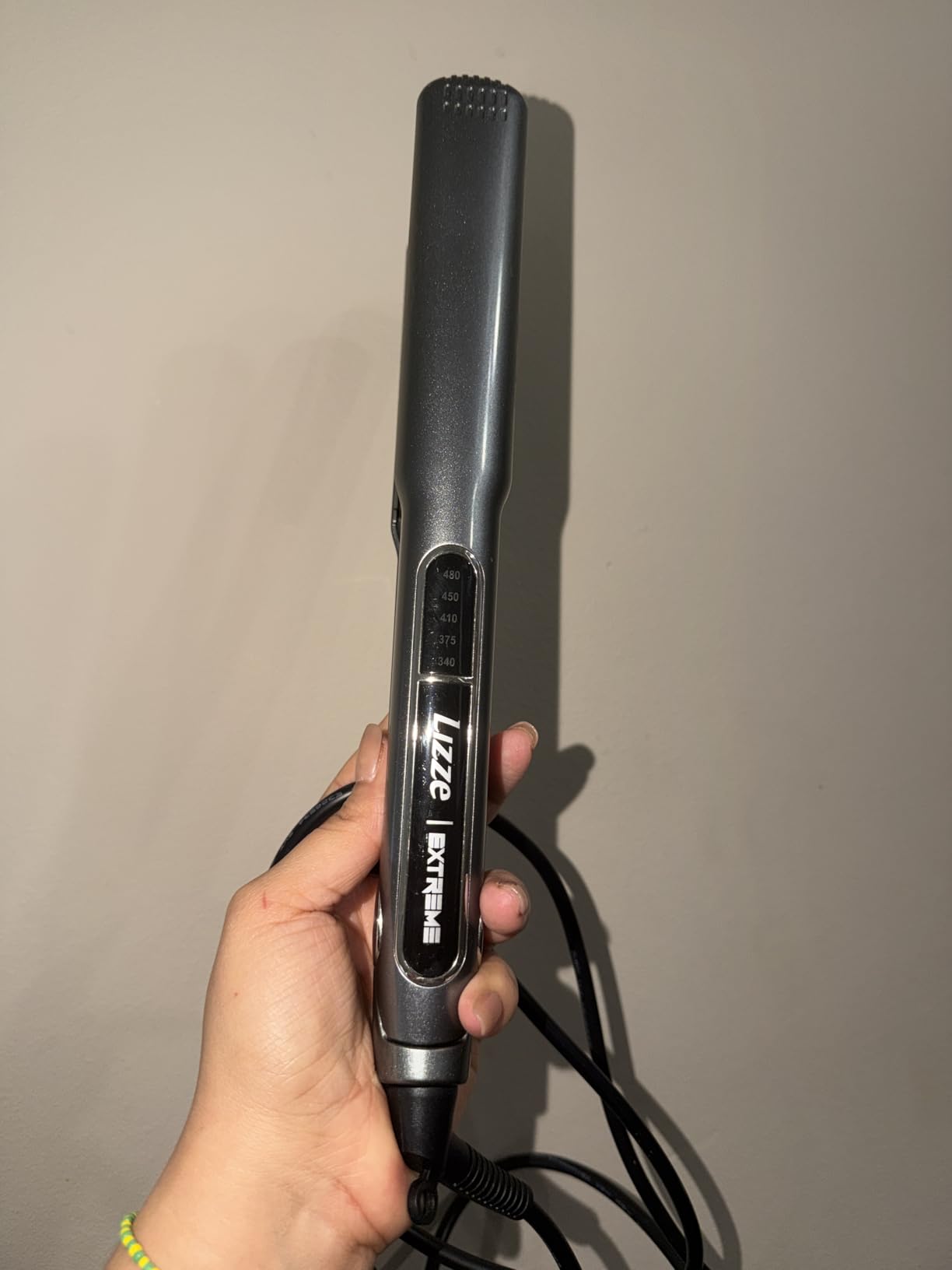 Lizze Extreme Professional Hair Straightener | Original Nano Titanium Technology Straightens Dry, Frizzy Hair Curls | 250 Deg. C. (480'f) - 110 Volts customer photo 2