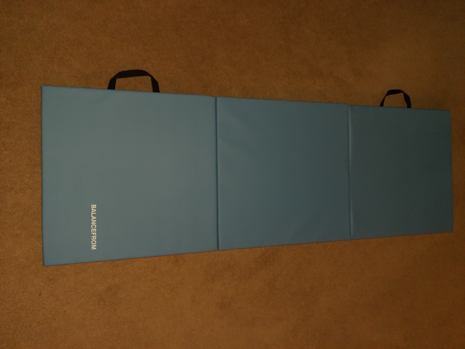BalanceFrom 6x2 Feet 3-Panel Folding Gymnastics Mat - 2-Inch Thick Pad with Vinyl Surface and Carrying Handles for Tumbling, Yoga, Pilates, Home Workouts, and Martial Arts customer photo 2