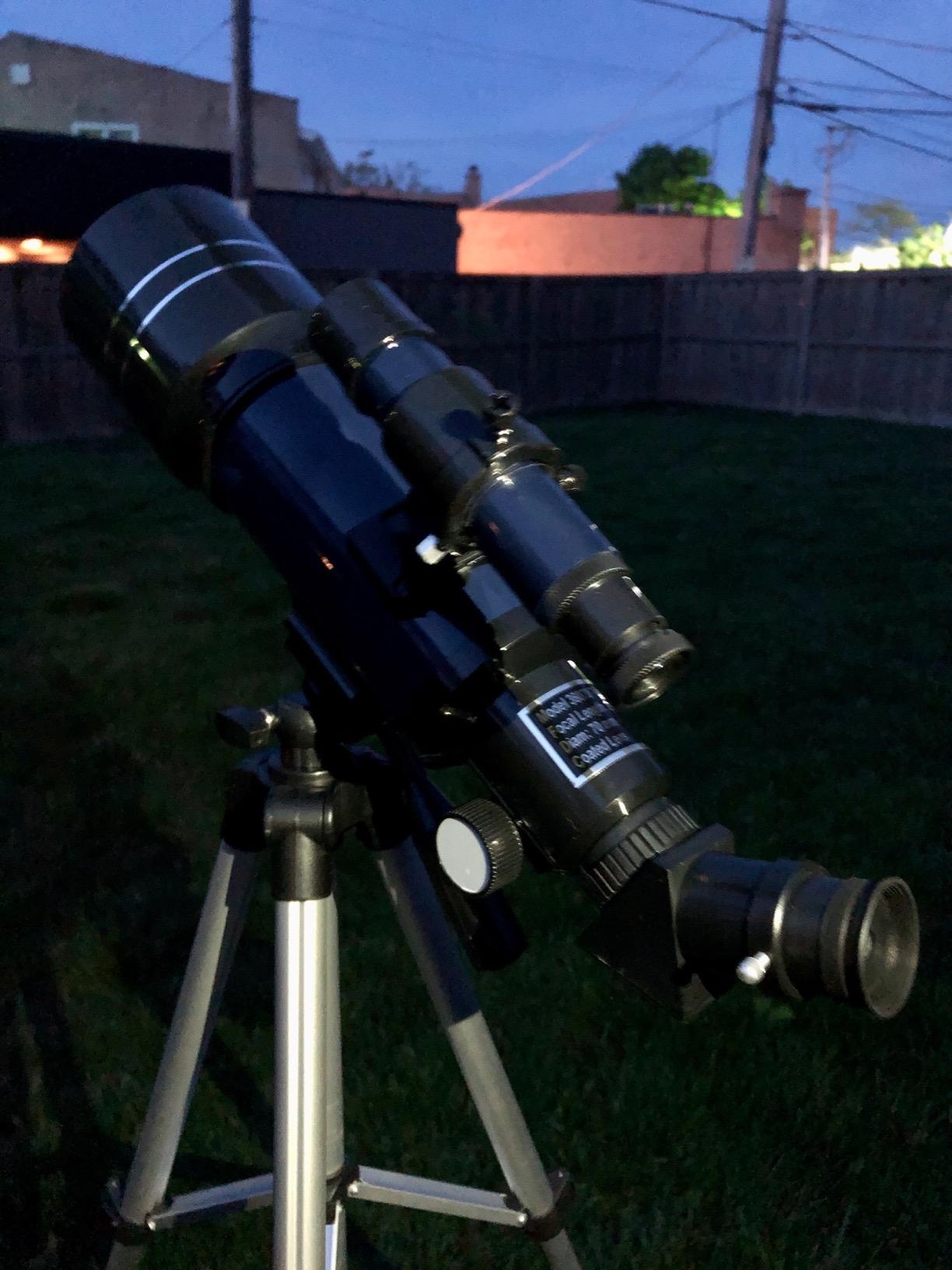 Telescope for Kids & Adults, 70mm Aperture 360mm Refractor (15X-150X) | Portable Telescope with Adapter, 2 Eyepieces, Finder Scope, Great Gift for Kids 8-12, Ideal for Astronomy Stargazing, Travel customer photo 2