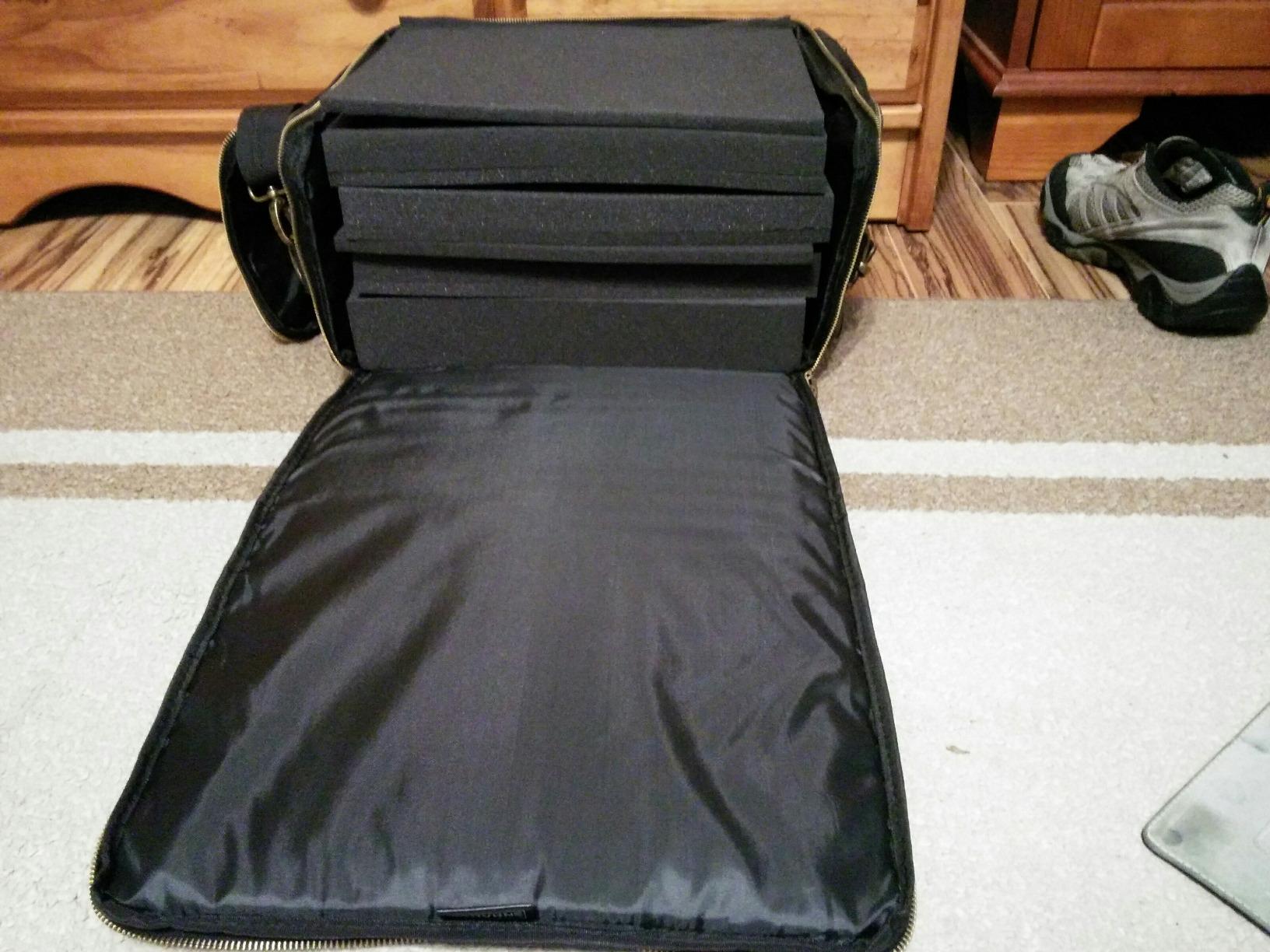 ENHANCE Portable Miniature Figure Storage & Carrying Case - 4 Foam Layers fits 108 Infantry Minis & Pick & Pluck for Large Figures - Book Sleeve & 2 Accessory Pockets for Measuring Tape, Dice & More customer photo 2