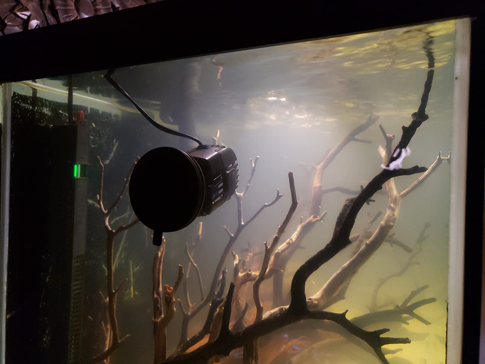 Aqueon Circulation Pump 1250 GPH | Saltwater aquarium or freshwater setups, directional flow via ball-and-socket, suction cup mount customer photo 1
