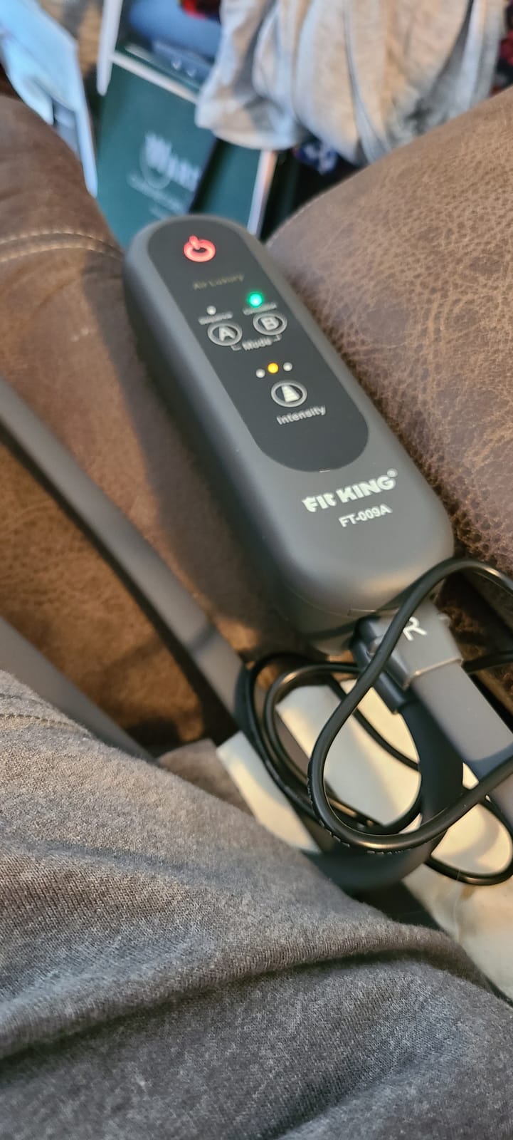 FIT KING Leg Massager for Circulation and Pain Relief, Air Compression Leg and Foot Massager to Relieve Pain Swelling Edema with 2 Size Extensions- Great Gift for Wife Mom and Dad customer photo 1