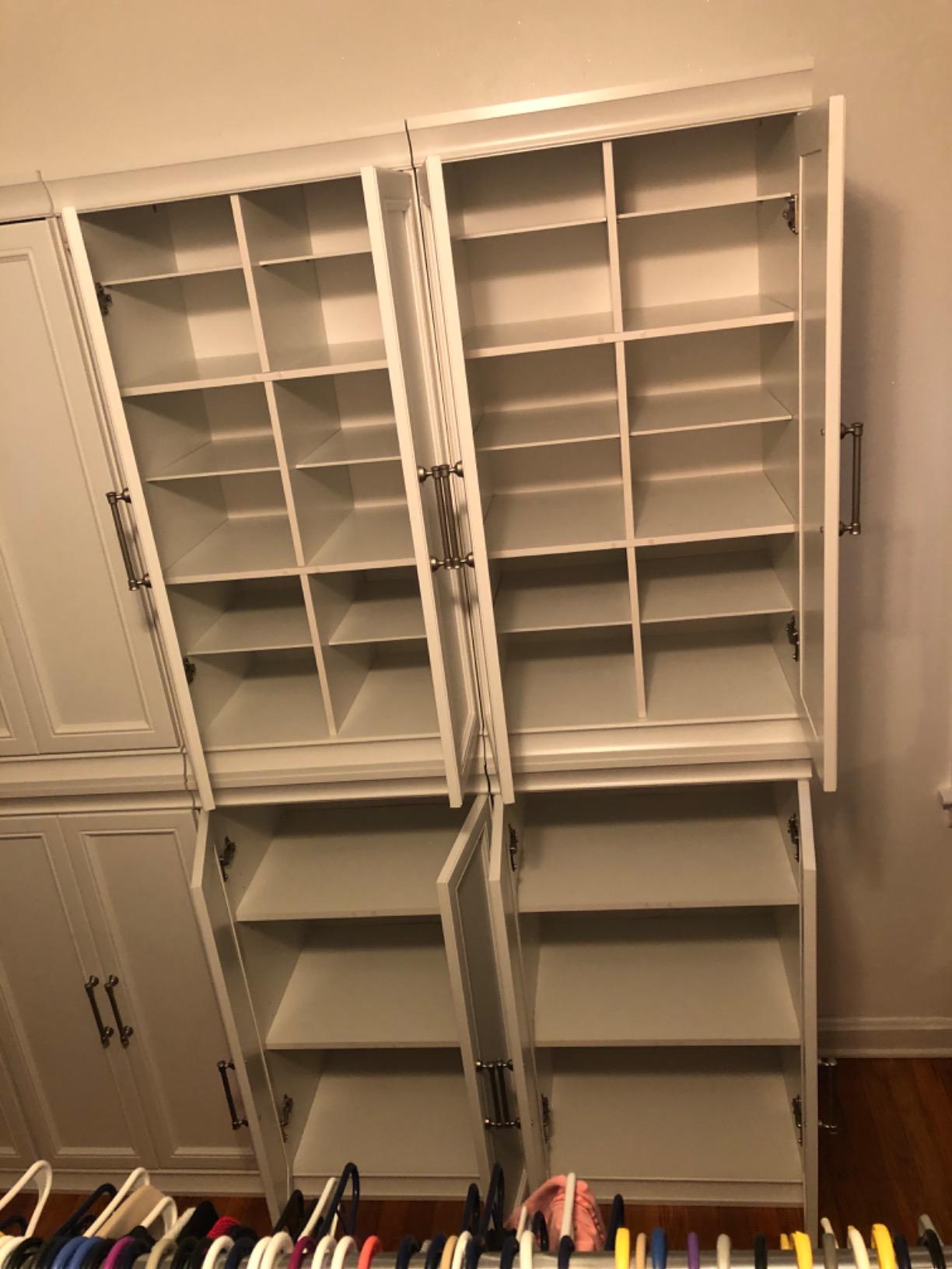 ClosetMaid Modular Storage Shelf Unit with 12 Adjustable Shelves & Dividers, White customer photo 1