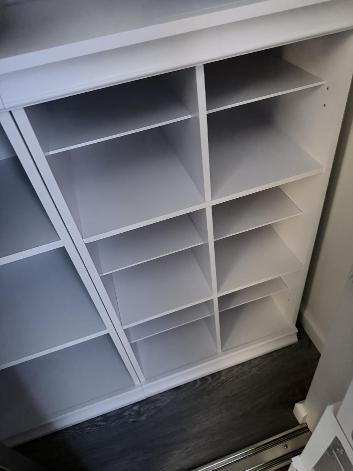 ClosetMaid Modular Storage Shelf Unit with 12 Adjustable Shelves & Dividers, White customer photo 2