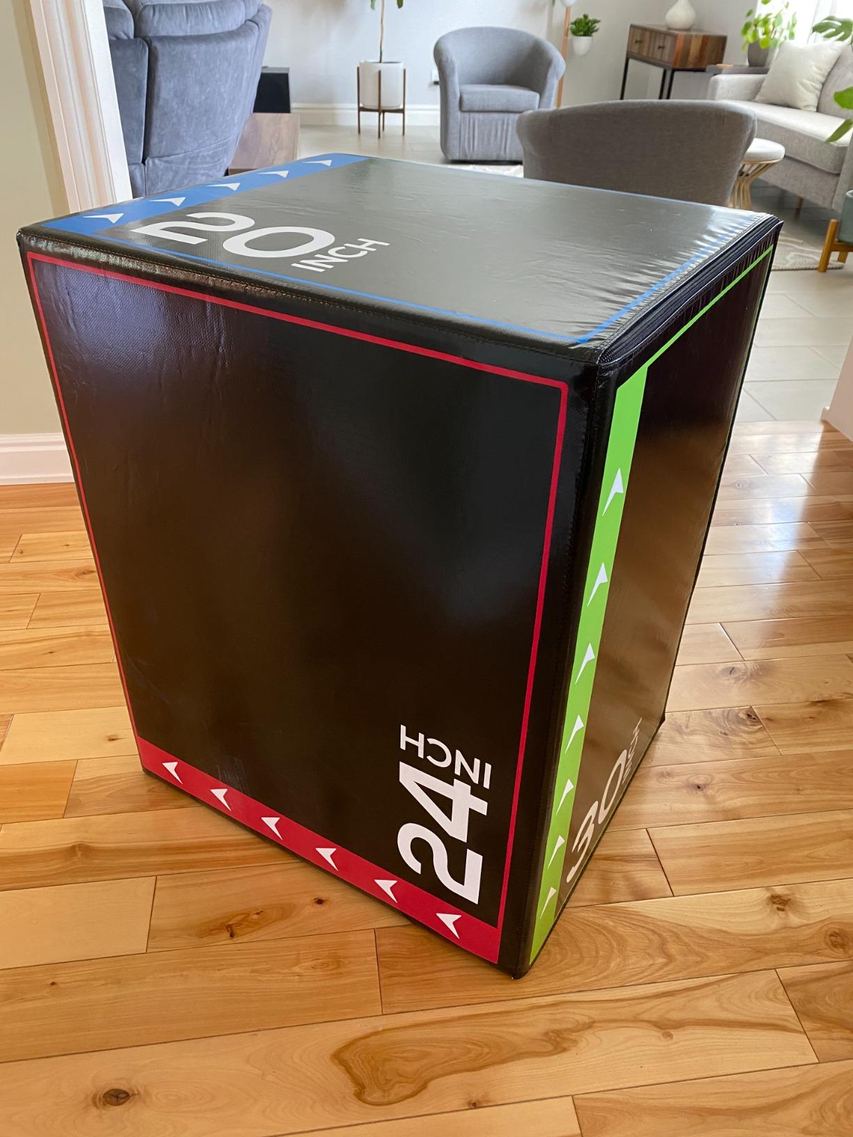 BalanceFrom 3-in-1 Foam Plyometric Jump Box for Home Gym with Multiple Height Options - Versatile Plyo with Non-Slip Surface for Strength, HIIT, Step-Ups, and Agility Training customer photo 2