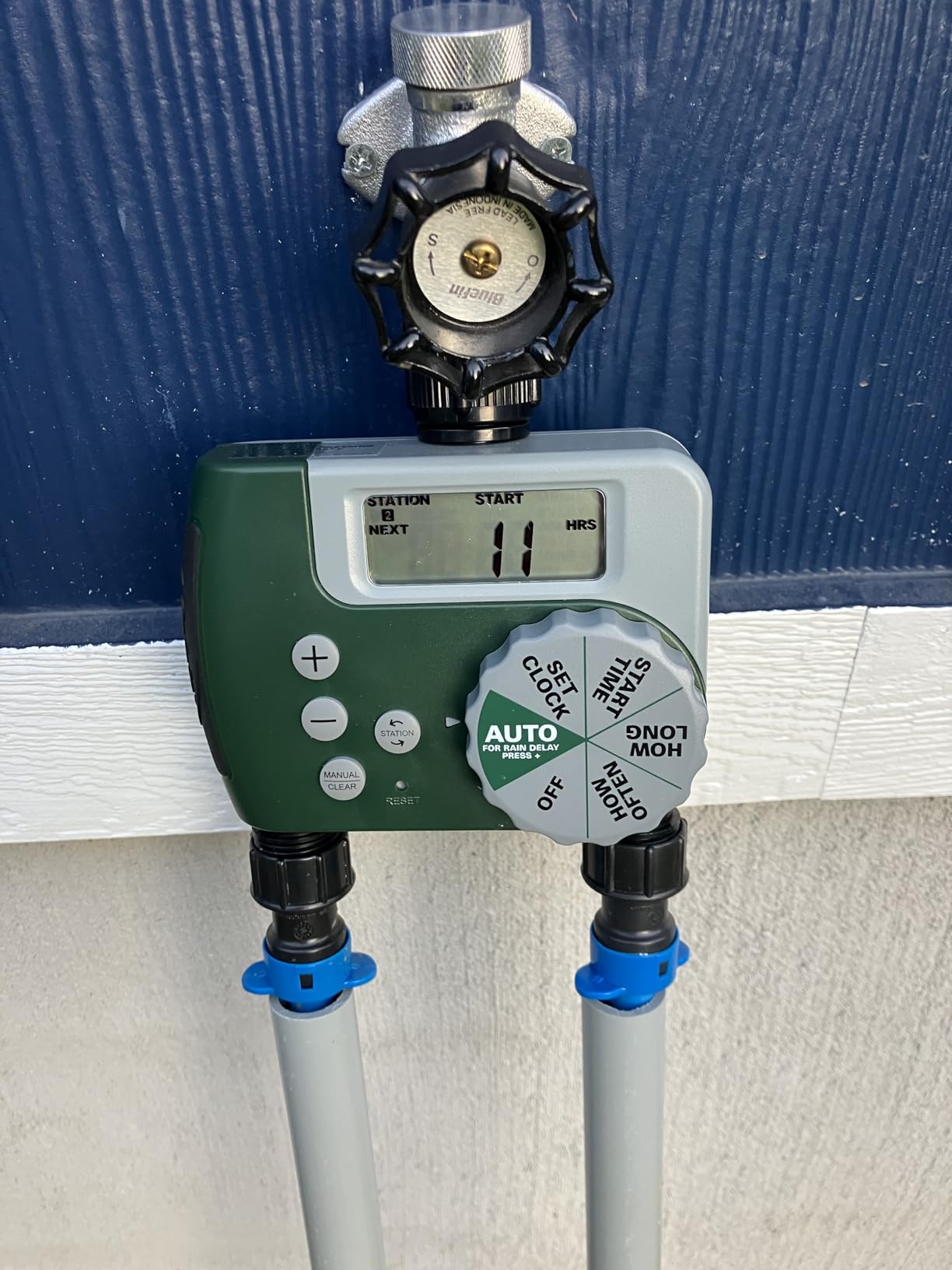 Orbit 2-Zone All-in-One Automatic Watering System - Automatic Sprinkler System for Yard Irrigation Setup - DIY Lawn Kit - Double Outlet Hose Timer - Easy Push-Fit Technology - Large Coverage - 50021 customer photo 2