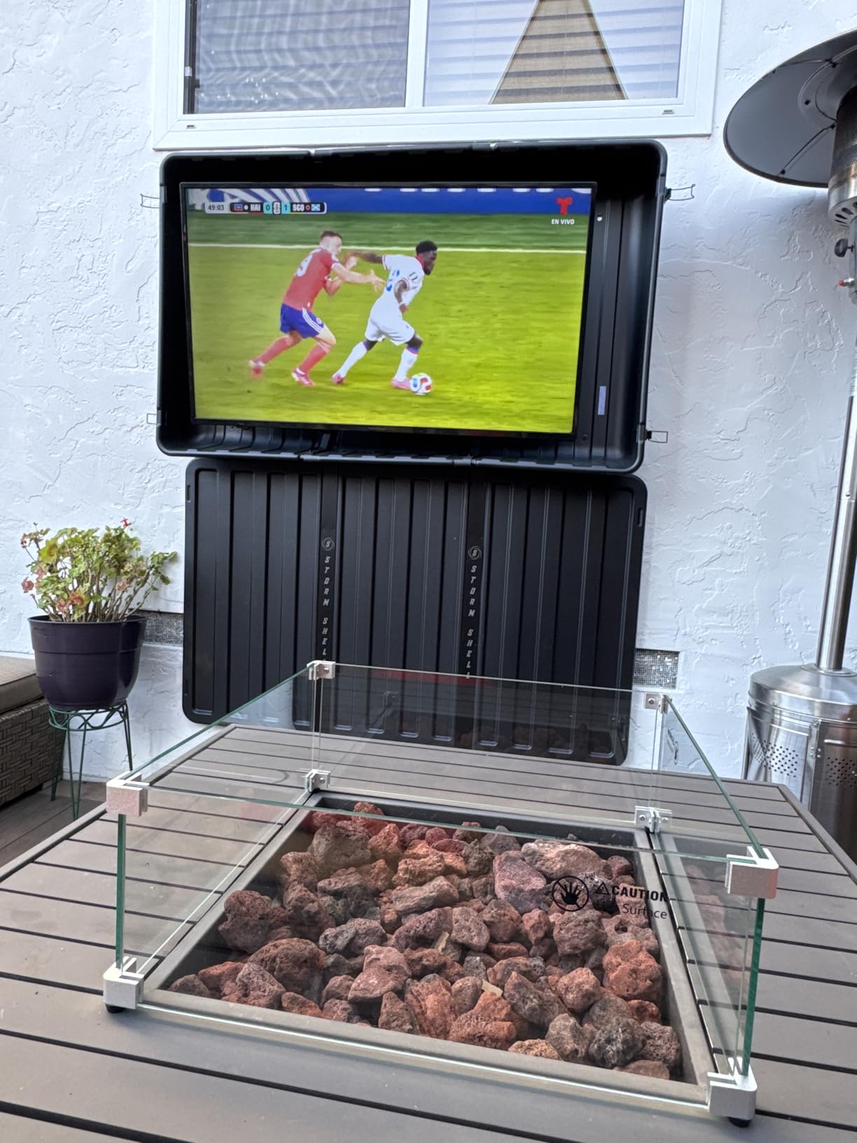 Storm Shell SS-65 Outdoor TV Enclosure, 56-65 inch, Black customer photo 2