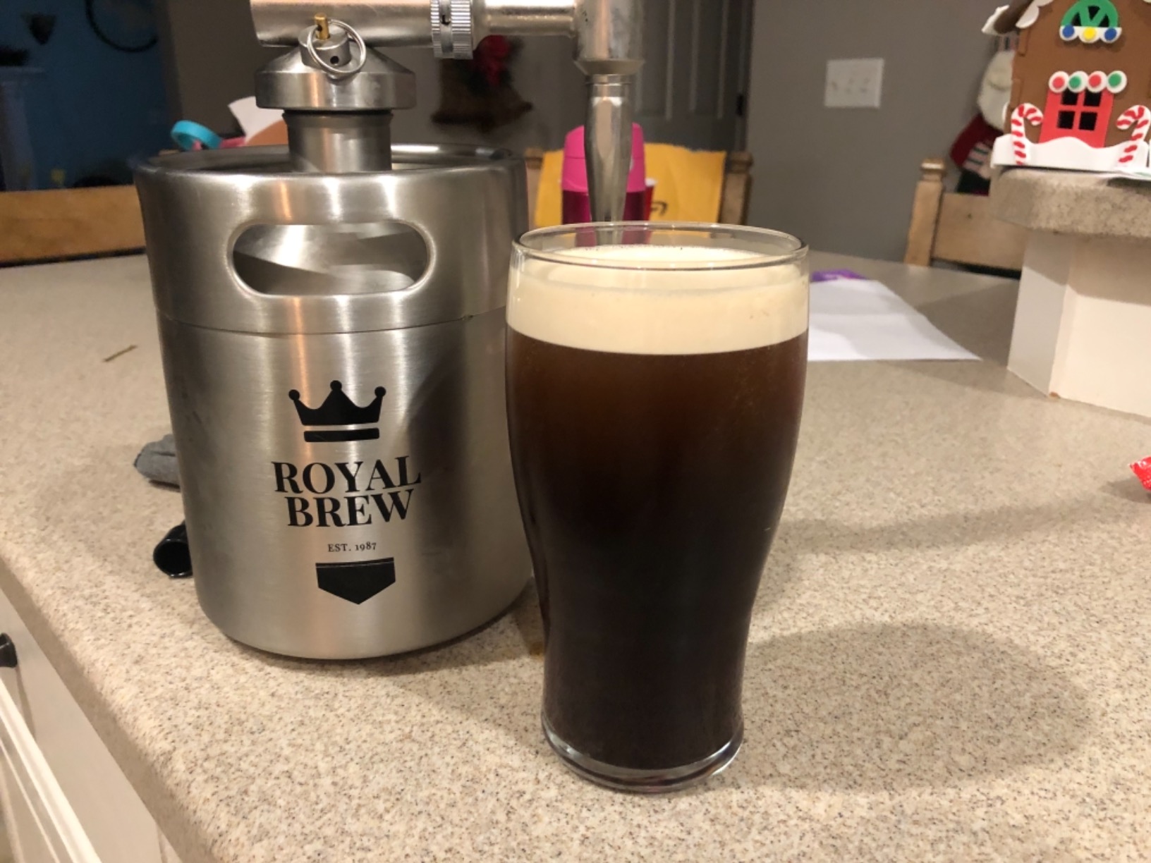 The Original Royal Brew Nitro Cold Brew Coffee Maker - Gift for Coffee Lovers - 64 oz Home Keg, Nitrogen Gas System Coffee Dispenser Kit customer photo 2