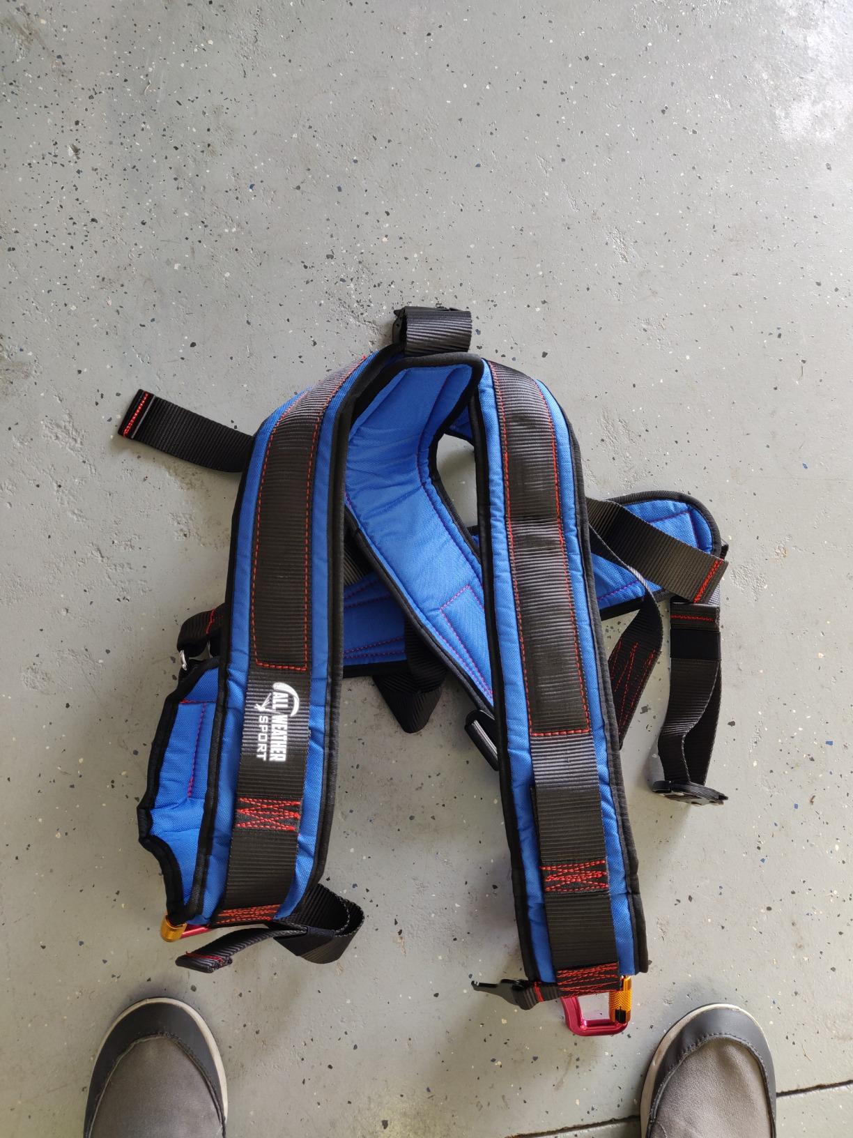 All-Weather Sport Kiting Harness for Ground Handling and Kitesurfing - Power Kite Pilot Wings with Locking Wing Attachments customer photo 1