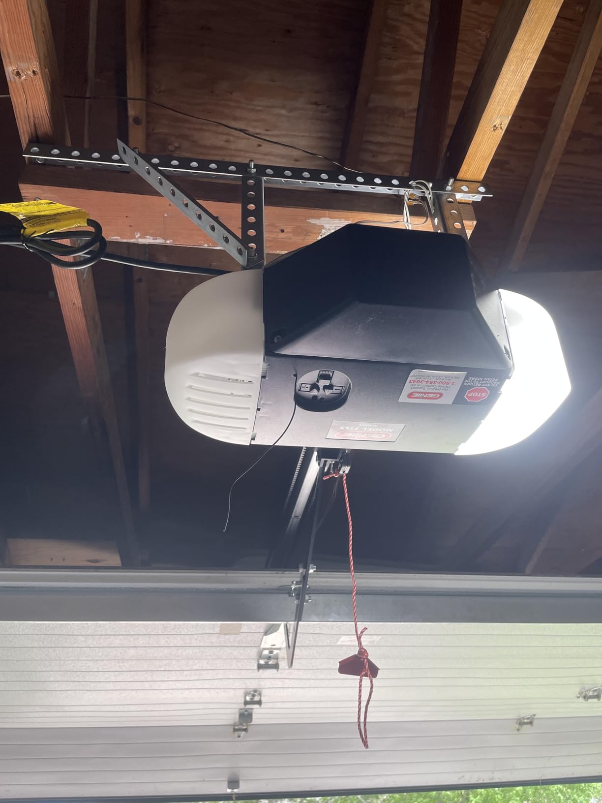 Genie StealthDrive Connect Smart Belt Drive Garage Door Opener, 7155-TKV | 1 1/4 HPc, Aladdin Connect Wi-Fi, Works with Alexa, Battery Backup, Wireless Keypad, 2 Remotes, Ultra-Quiet Belt Drive customer photo 1