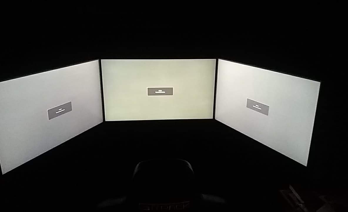 Extreme Sim Racing Triple Screen Tv Stand Add-on Upgrade With Back Tray - Fits almost all Sim Racing Rigs in the Market - Suitable for TV sizes up to 3 x 37