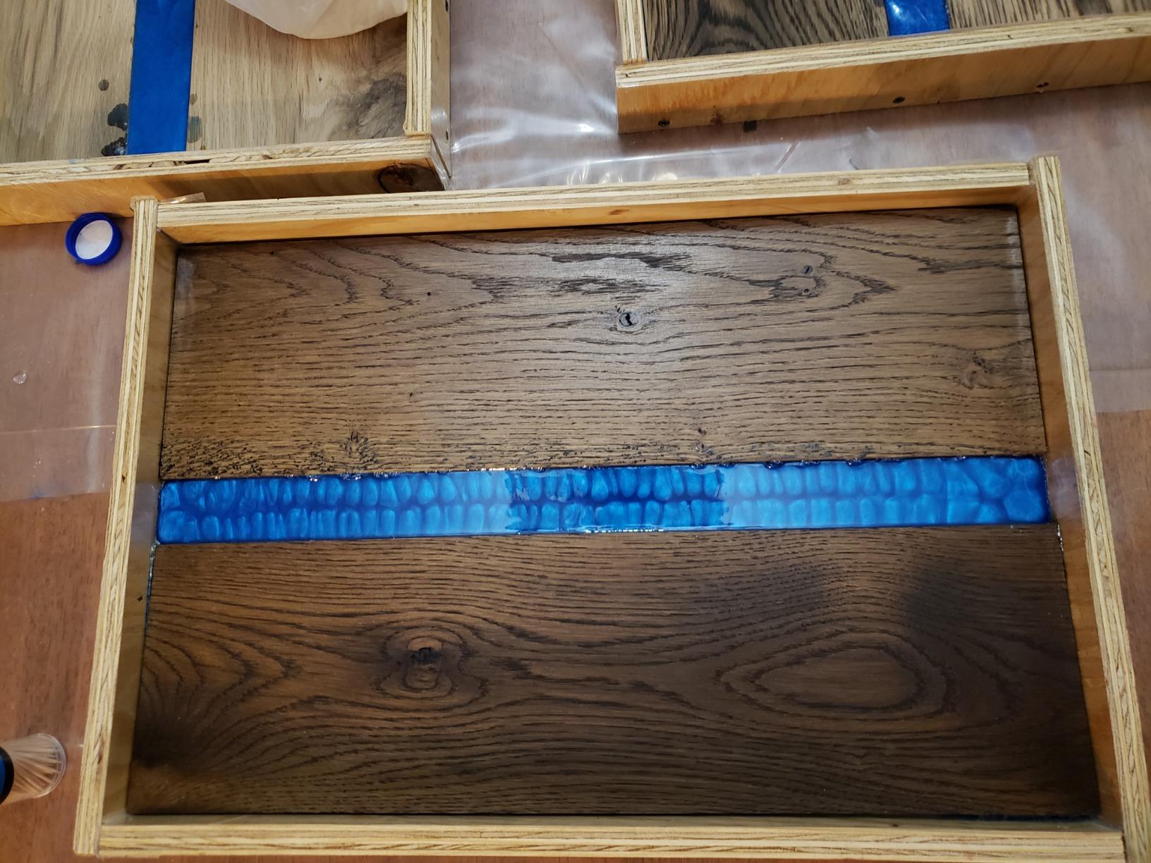 TotalBoat DIY Epoxy River Table Project Kit - 2-Quarts Resin and Supplies | Includes ThickSet Epoxy Kit, Tools, and Pigments; Create Custom Epoxy River Tables, Bar Tops, Counters, and Live Edge Slabs customer photo 1