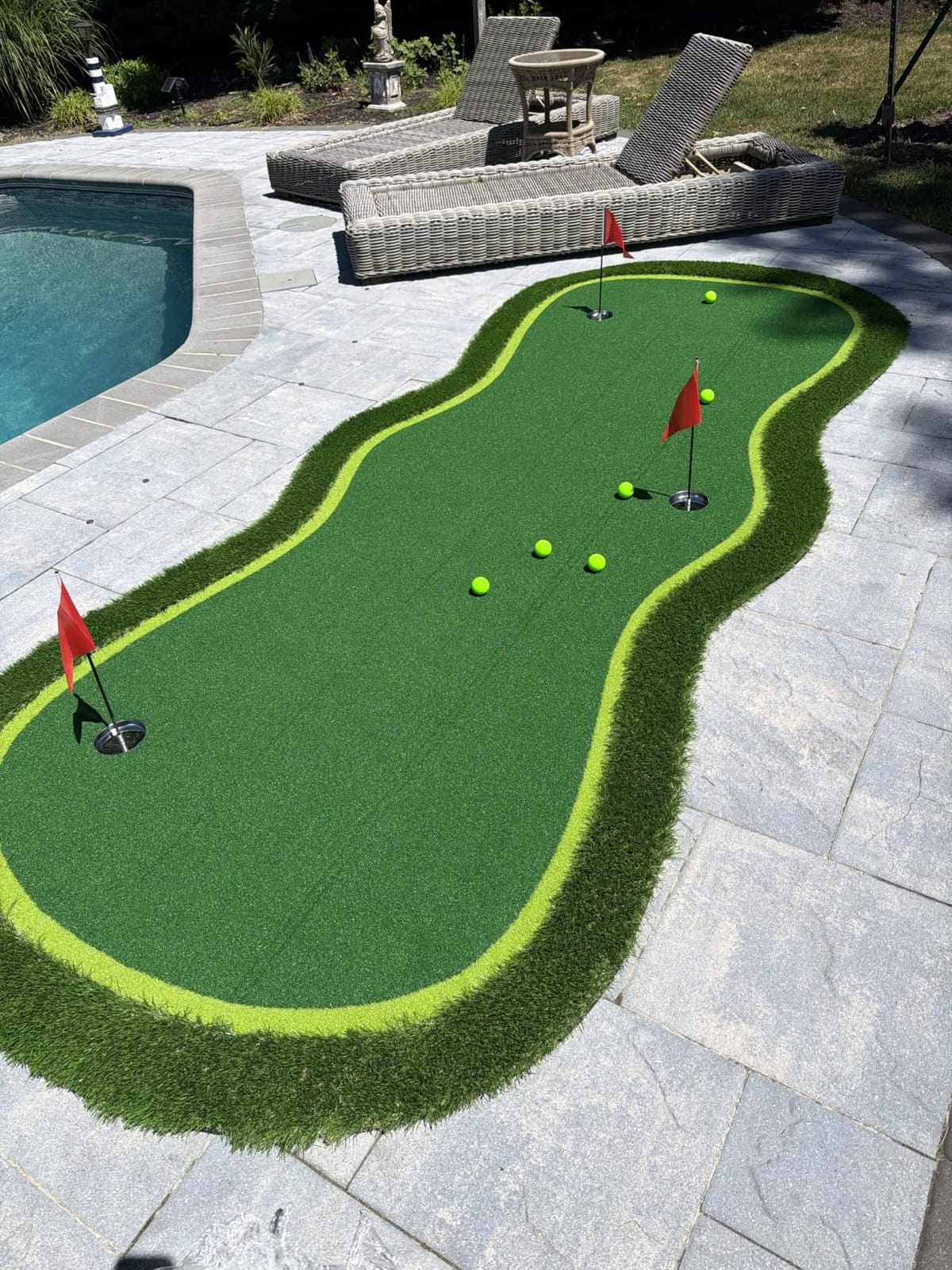 Golf Putting Green Mat, Golf Practice Training Mat for Indoor/Outdoor | Professional Golf Putting Mat, True-Roll Surface, Anti-Slip Base, Long Challenging Green Mat customer photo 2