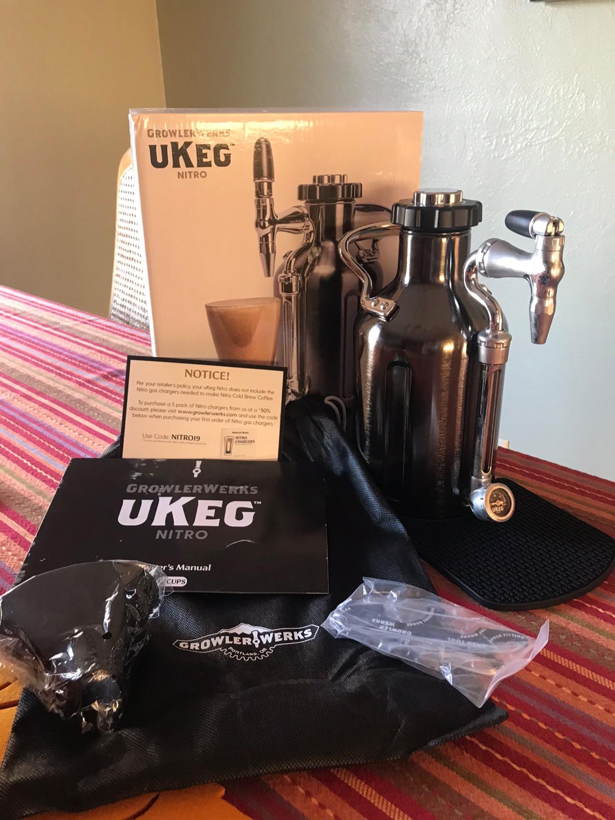 GrowlerWerks uKeg Nitro Cold Brew Coffee Maker, 50 oz, Black Chrome customer photo 1