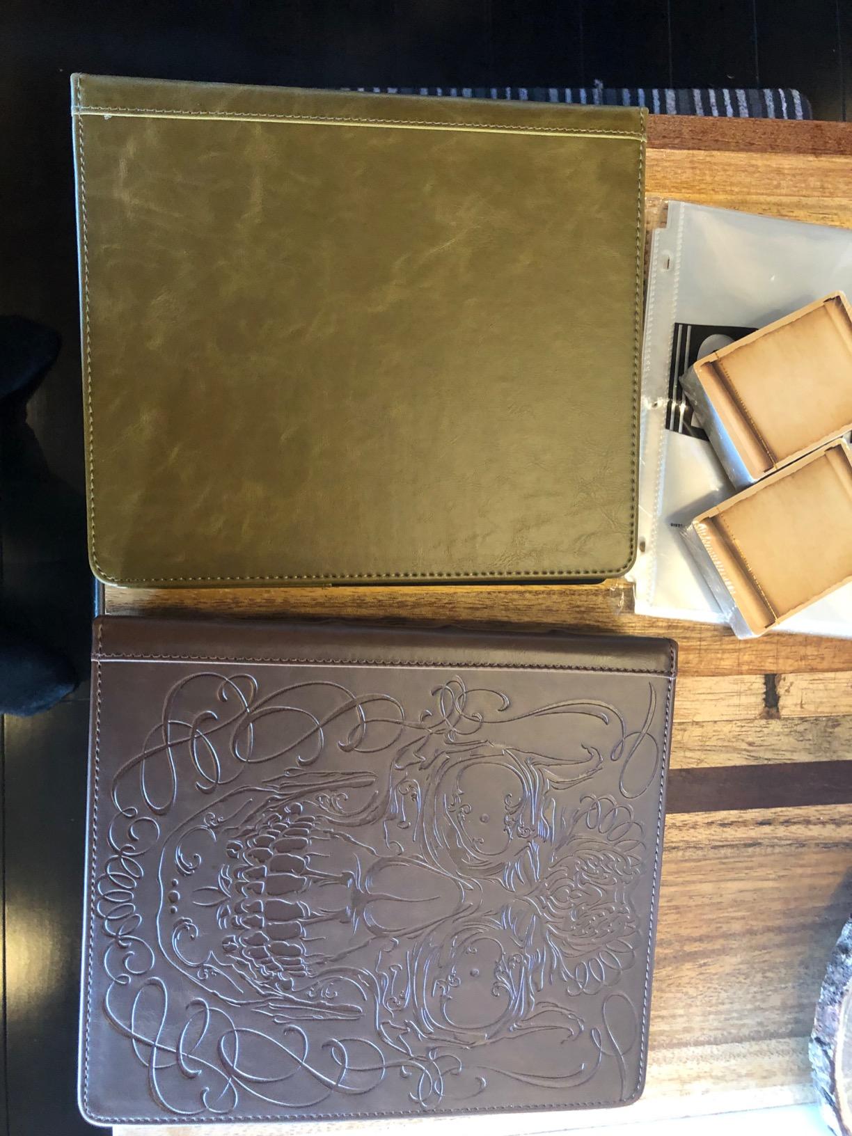 Curiosities Cache Monster Card & Spellcard Organizer Binder with Pages - Dark Brown, 9.5x8x2 inches customer photo 1
