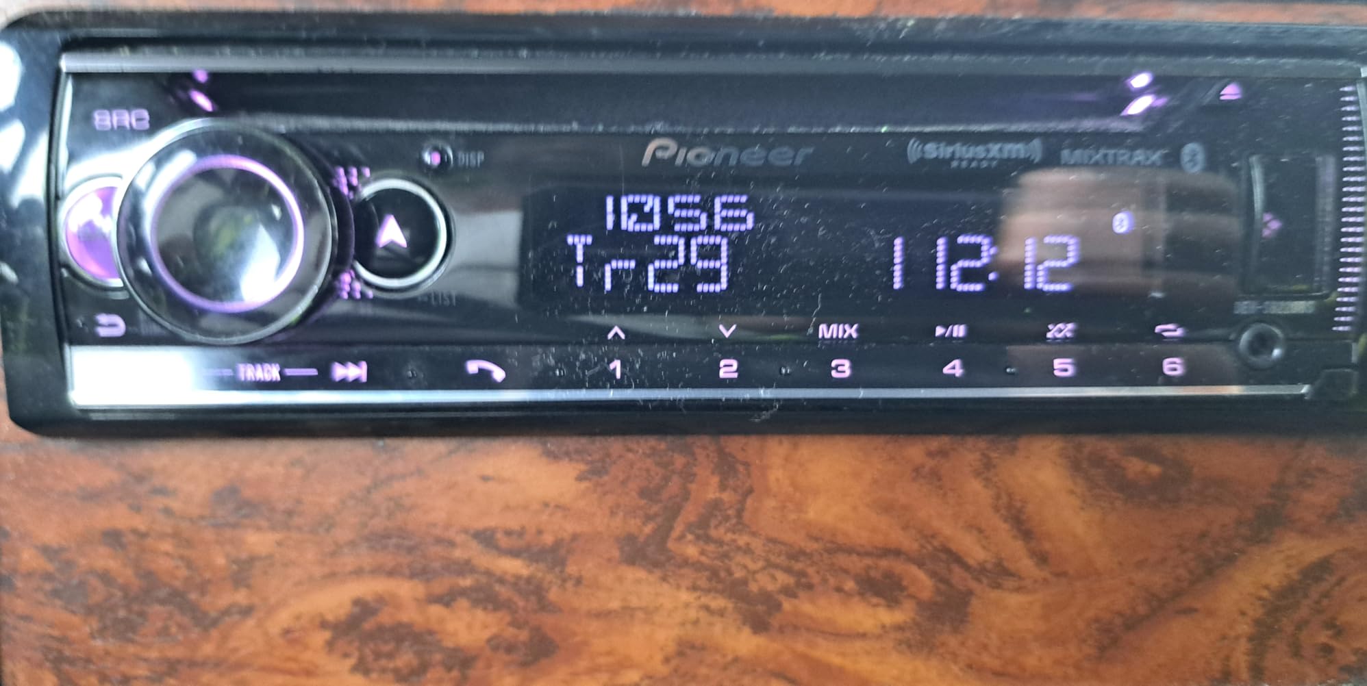 Pioneer DEH-S6220BS 1-Din CD Receiver - Bluetooth, SiriusXM, USB/AUX, Color Change, FLAC, AM/FM, Detachable Face, 13-Band EQ, 50W x 4, Voice Control, Hi-Volt RCA Preouts customer photo 1
