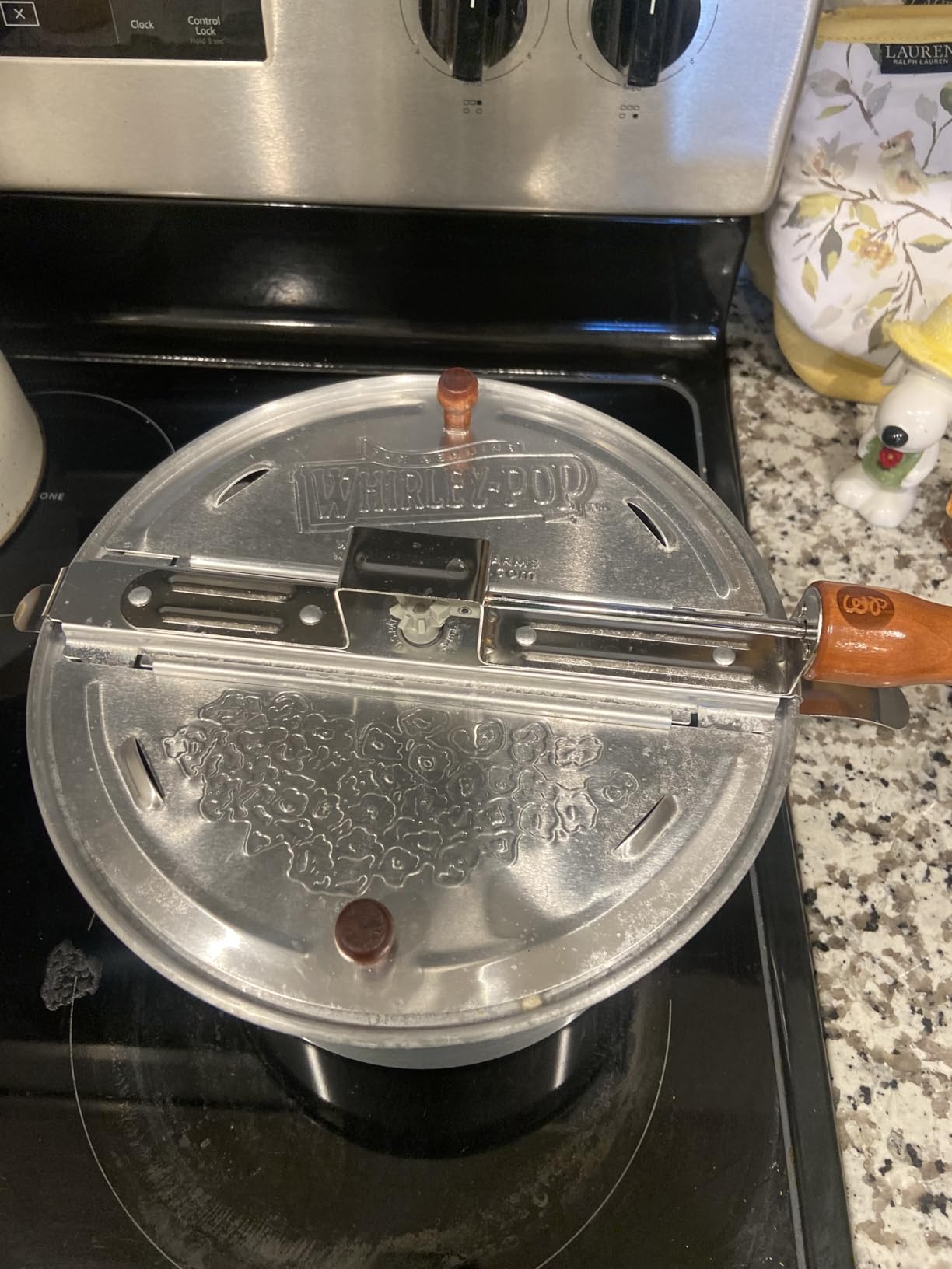 Original Whirley Pop Popcorn Maker - Wabash Valley Farms Gourmet Popcorn Popper, Aluminum Pot With Nylon Gears, 3-Minute Stove Top Popper, Home Movie Night (Silver) customer photo 2