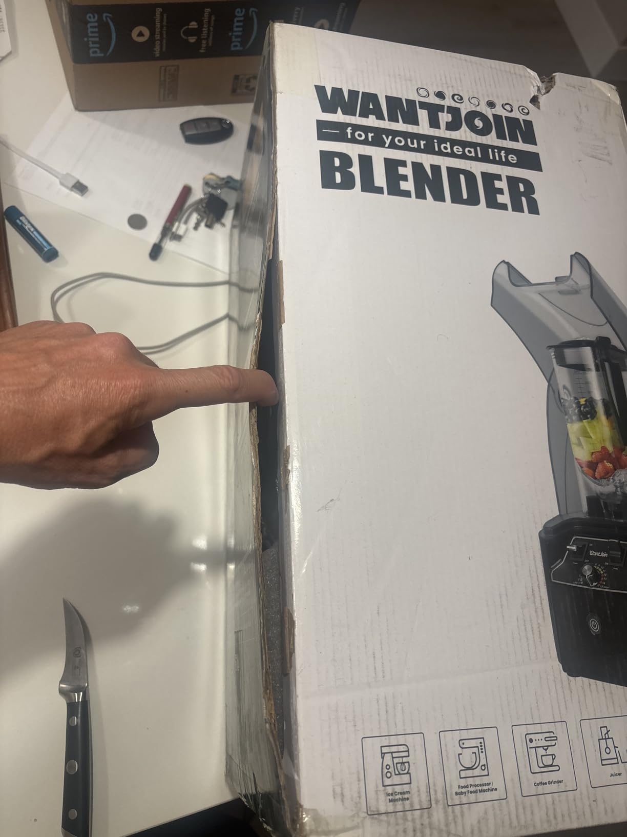 WantJoin Professional Commercial Blender With Shield Quiet Sound Enclosure 2200W customer photo 2
