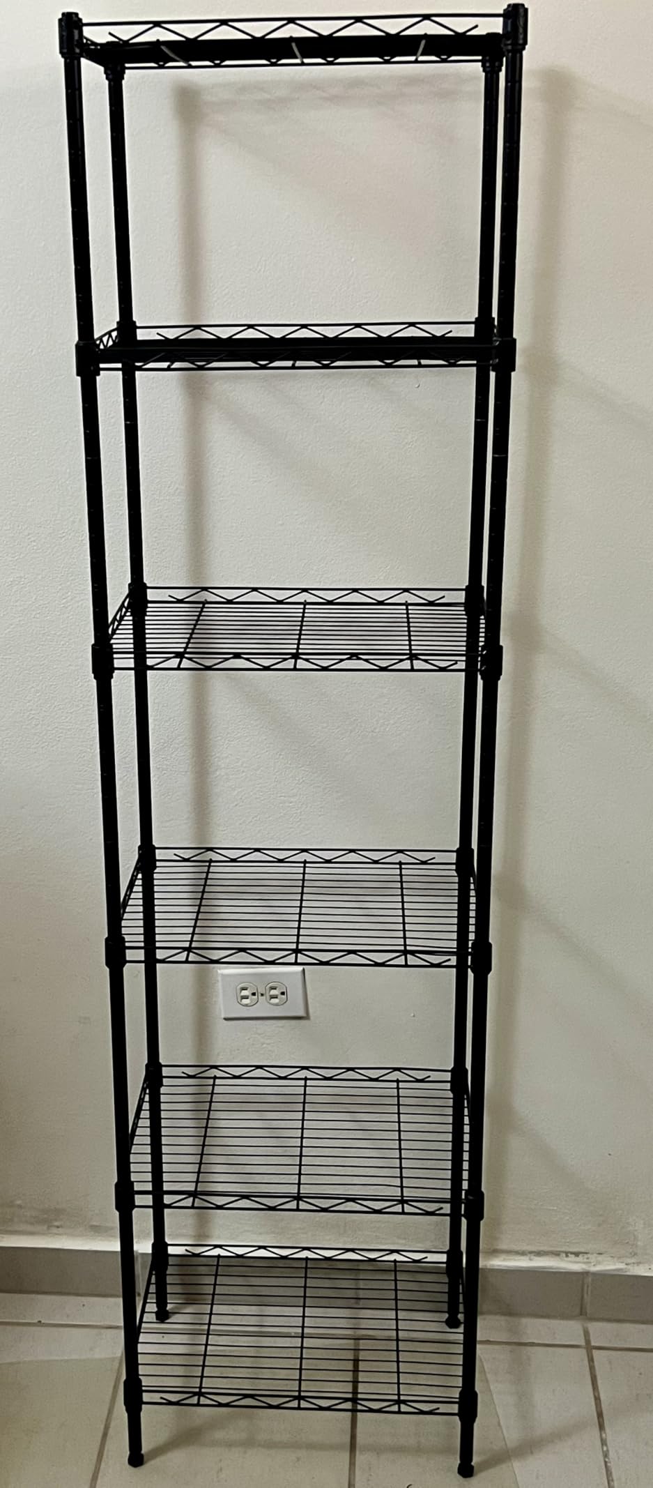 BestOffice | 5-Tier Wire Storage Shelves | 36x14x72 | Black | with Adjustable Racks | Heavy-Duty Metal Shelf, Holds Upto 1000 lbs | No-Tool Assembly | Ideal for Home & Garage Shelving customer photo 2