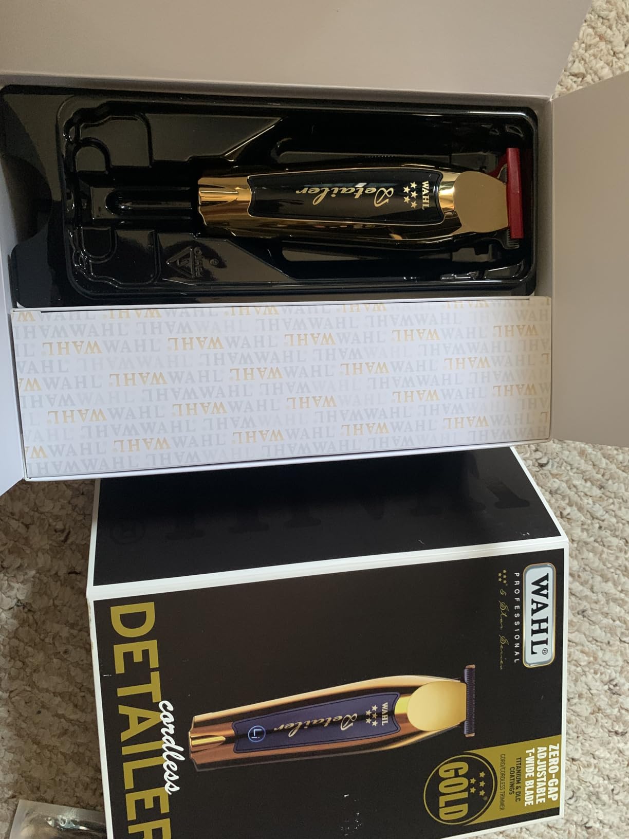 Wahl Professional 5 Star Cordless Detailer Li Trimmer T Wide Blade, Lithium-Ion Battery 100 Min Runtime for Hair & Beard, with Charging Stand customer photo 1