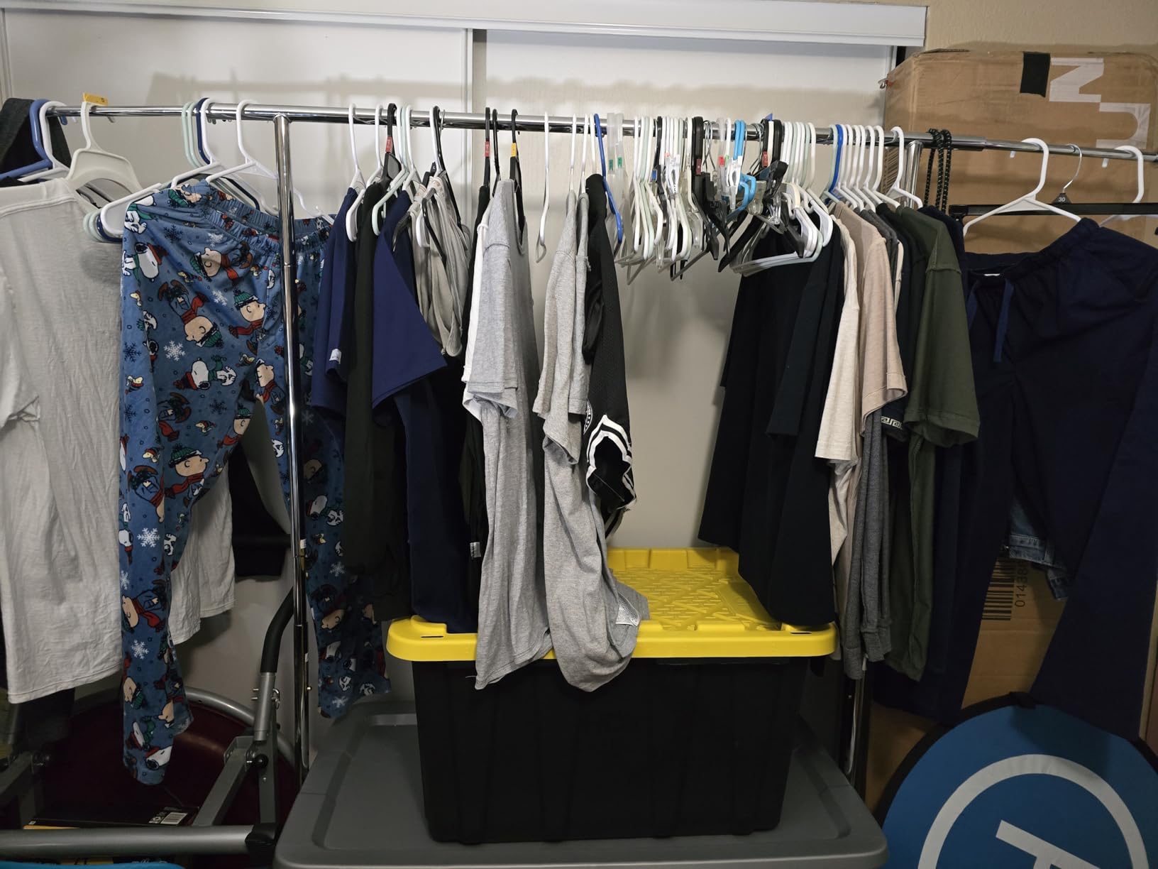 HOKEEPER Clothing Garment Rack Capacity 525LBS Clothing Racks on Wheels Rolling Clothes Rack for Hanging Clothes Heavy Duty Collapsible Commercial customer photo 1