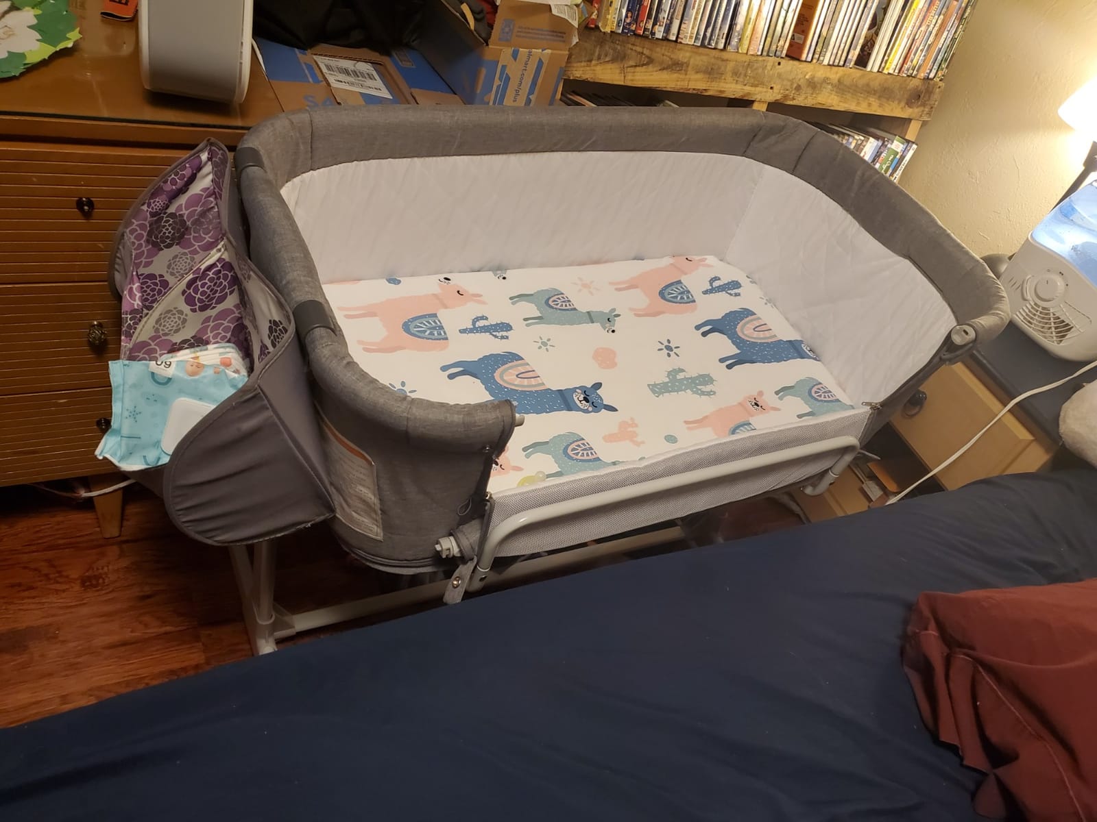 KoolerThings 3 in 1 Baby Bassinet, Bedside Sleeper, & Playpen, Easy Folding Portable Crib (Grey) - KoolaBaby customer photo 2