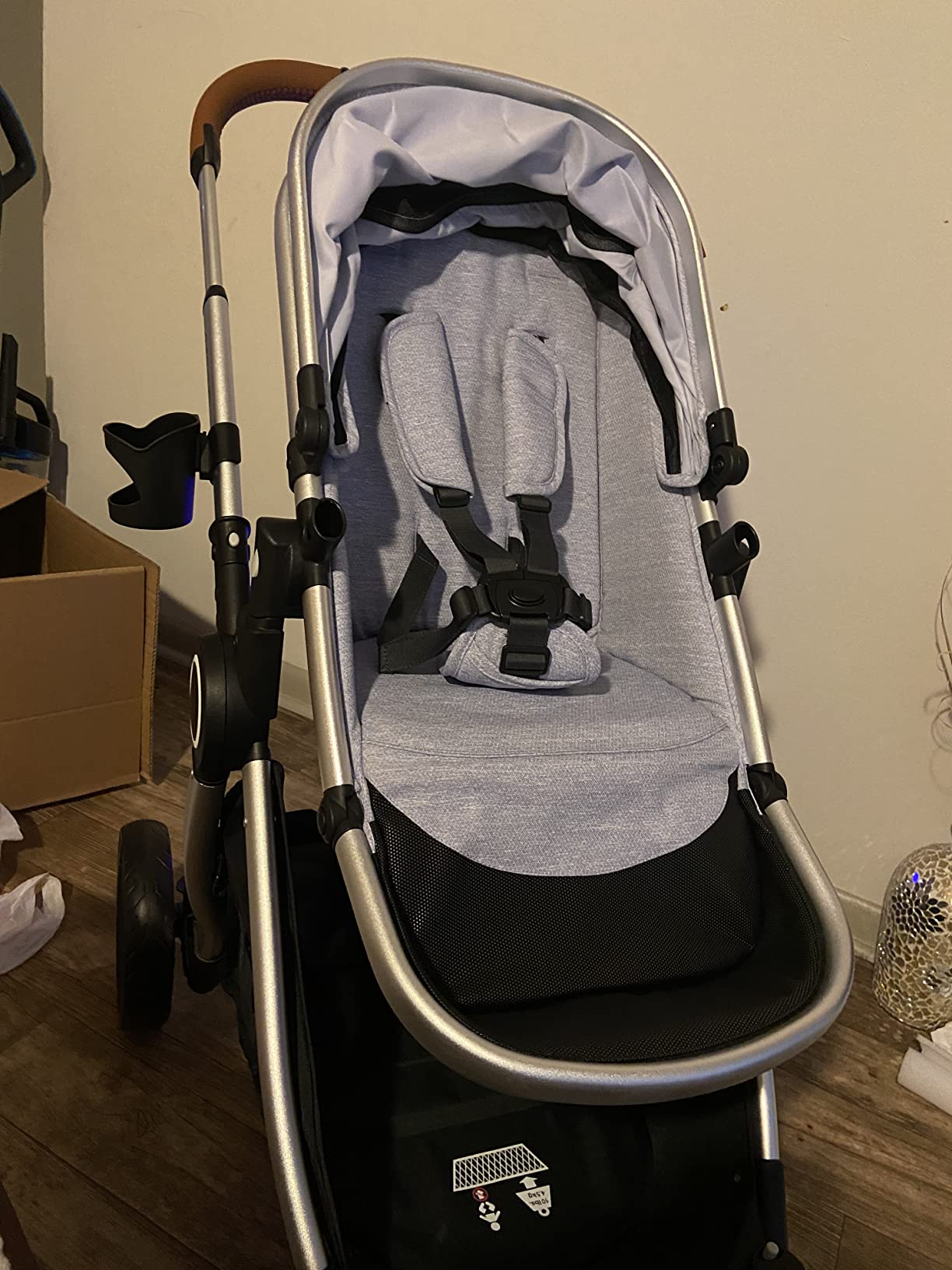 Mompush Ultimate2 Full-Size Stroller with Bassinet, Newborn to Toddler | Reversible seat, all-terrain suspension, one-second compact fold, large basket, car seat adapter included customer photo 1