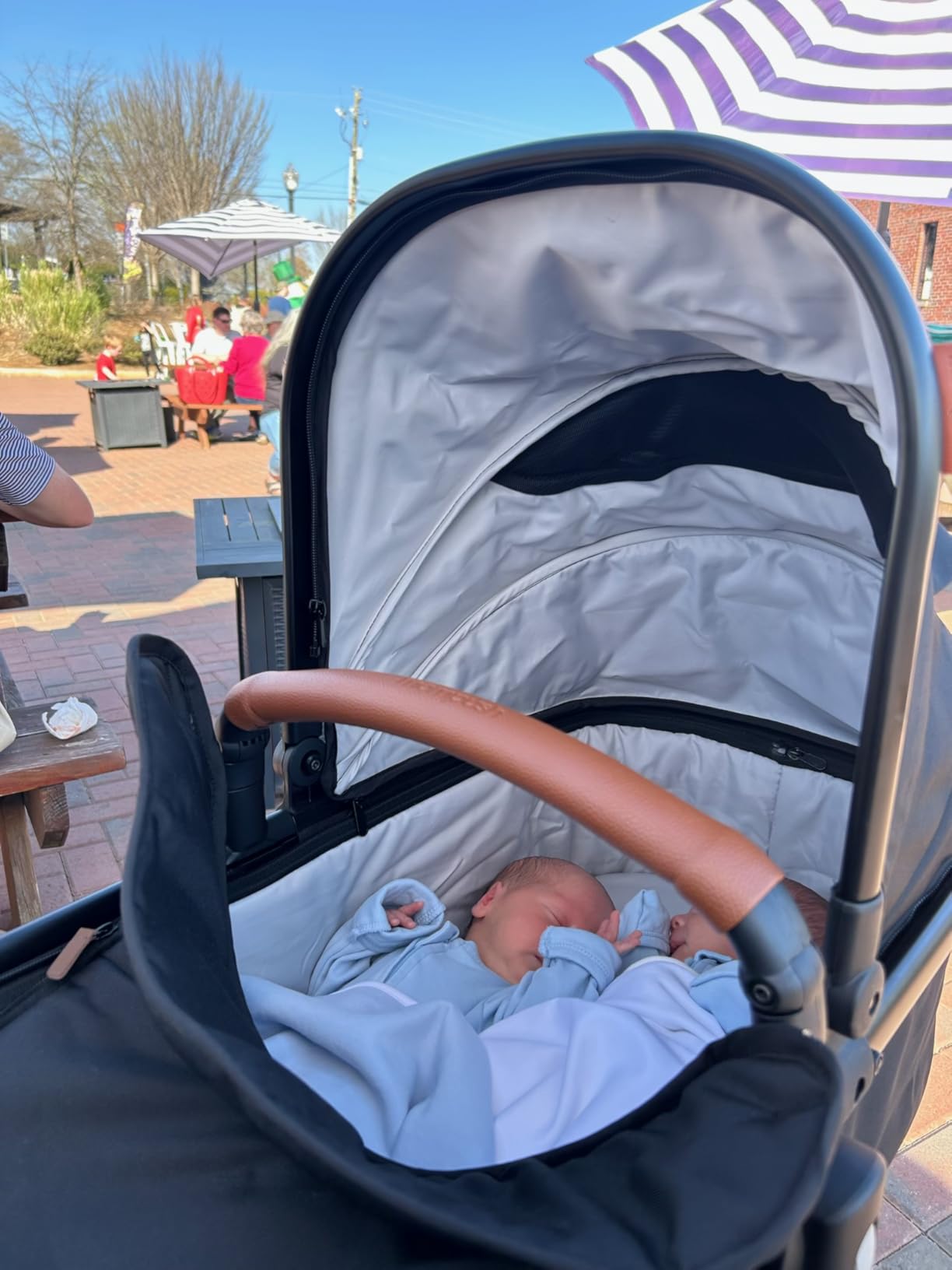Mompush Ultimate2 Full-Size Stroller with Bassinet, Newborn to Toddler | Reversible seat, all-terrain suspension, one-second compact fold, large basket, car seat adapter included customer photo 2