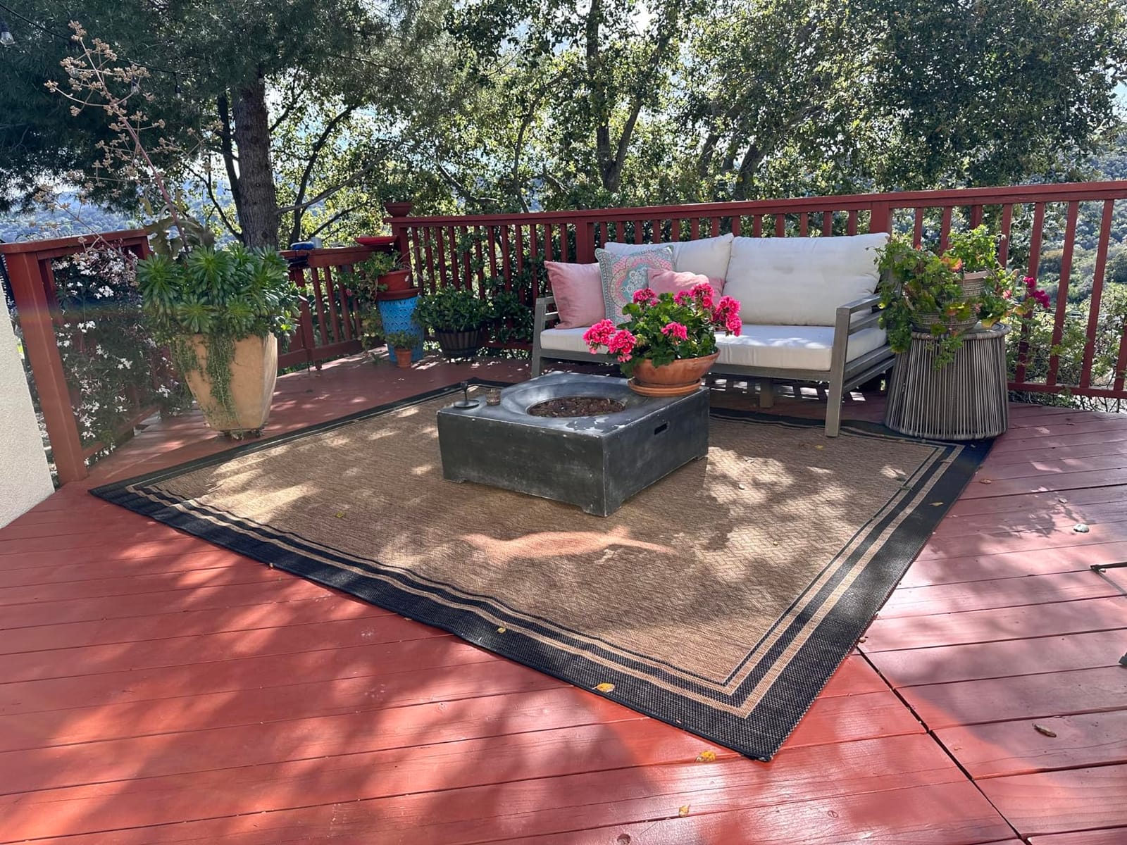 Gertmenian Indoor/Outdoor Flatweave Area Rug - 9x13 Extra Large, Stain & UV Resistant, Ideal For Deck, Patio, Poolside, Mudroom - Simple Border, Black/Tan, 22012 customer photo 1