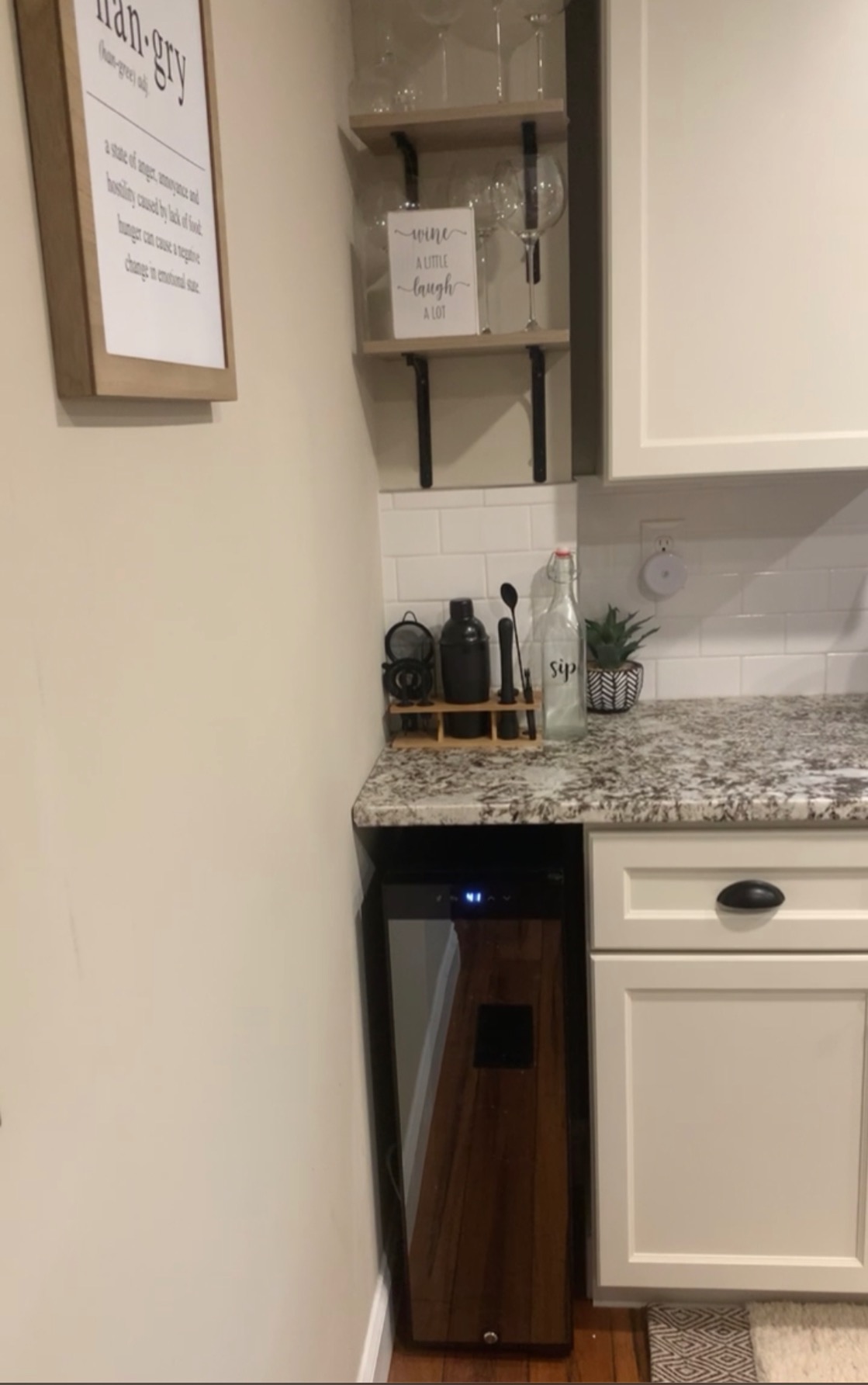 Ivation 12 Bottle Compressor Wine Cooler, Freestanding Fridge w/Lock, Black | Small, quiet wine refrigerator and cellar with a UV glass door, LED lighting, and 41-64F digital temperature control. customer photo 2