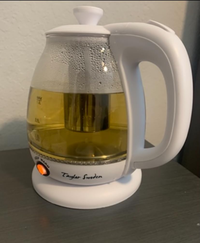 Taylor Swoden Electric Kettle with Tea Infuser, 1L, Black | Keep Warm, LED Light, Auto Shut-Off & Boil Dry Protection, BPA Free customer photo 1