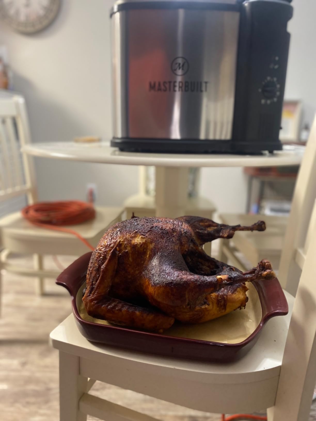 Masterbuilt 3-in-1 10 Liter XL Electric Turkey Fryer plus Boiler and Steamer Combination with Drain Basket and Breakaway Safety Cord in Stainless Steel customer photo 2