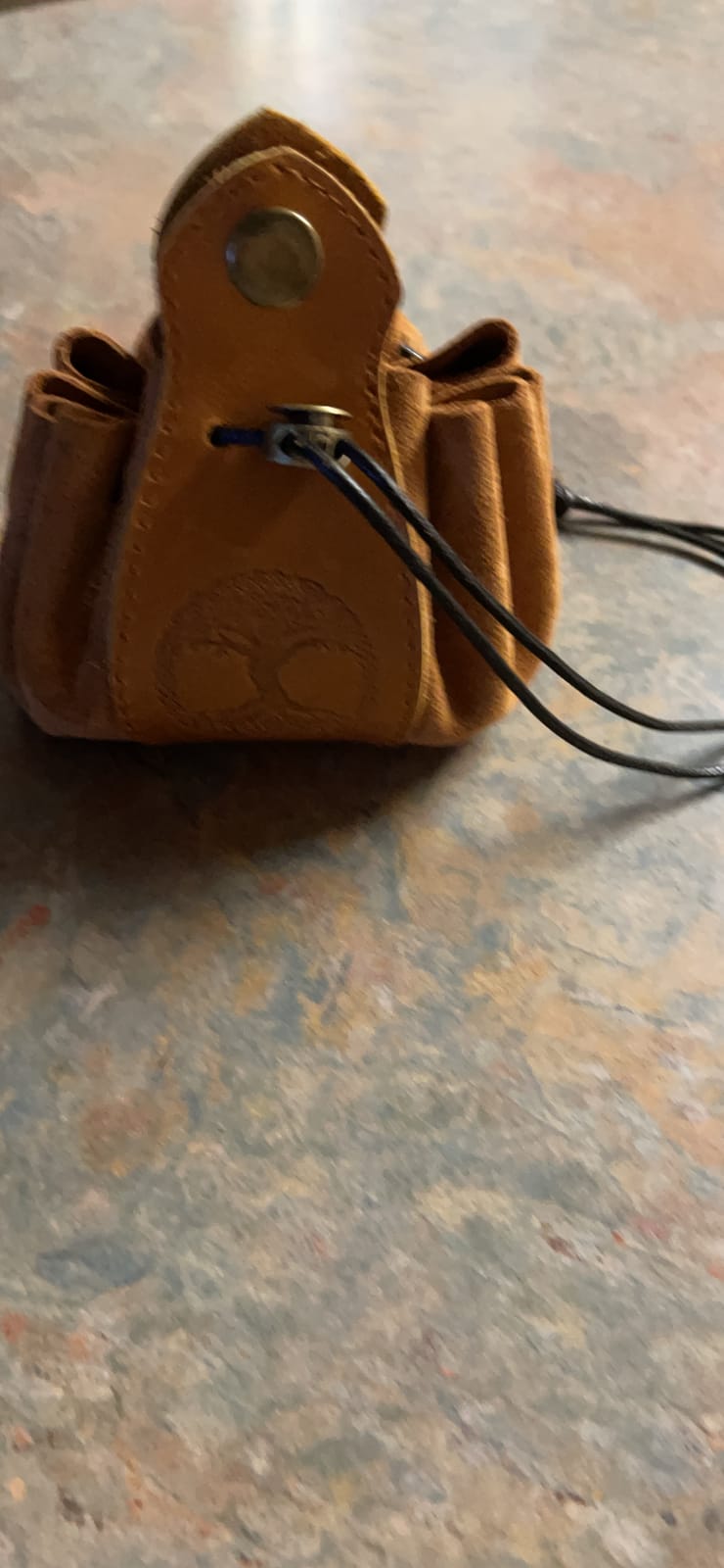 Celtic Tree DND Gifts Dice Bag - Tray with Drawstring & Button Genuine Leather Dice Pouch Storage Bag for d&d Dices Jewelry Coin & Small Accessories customer photo 2