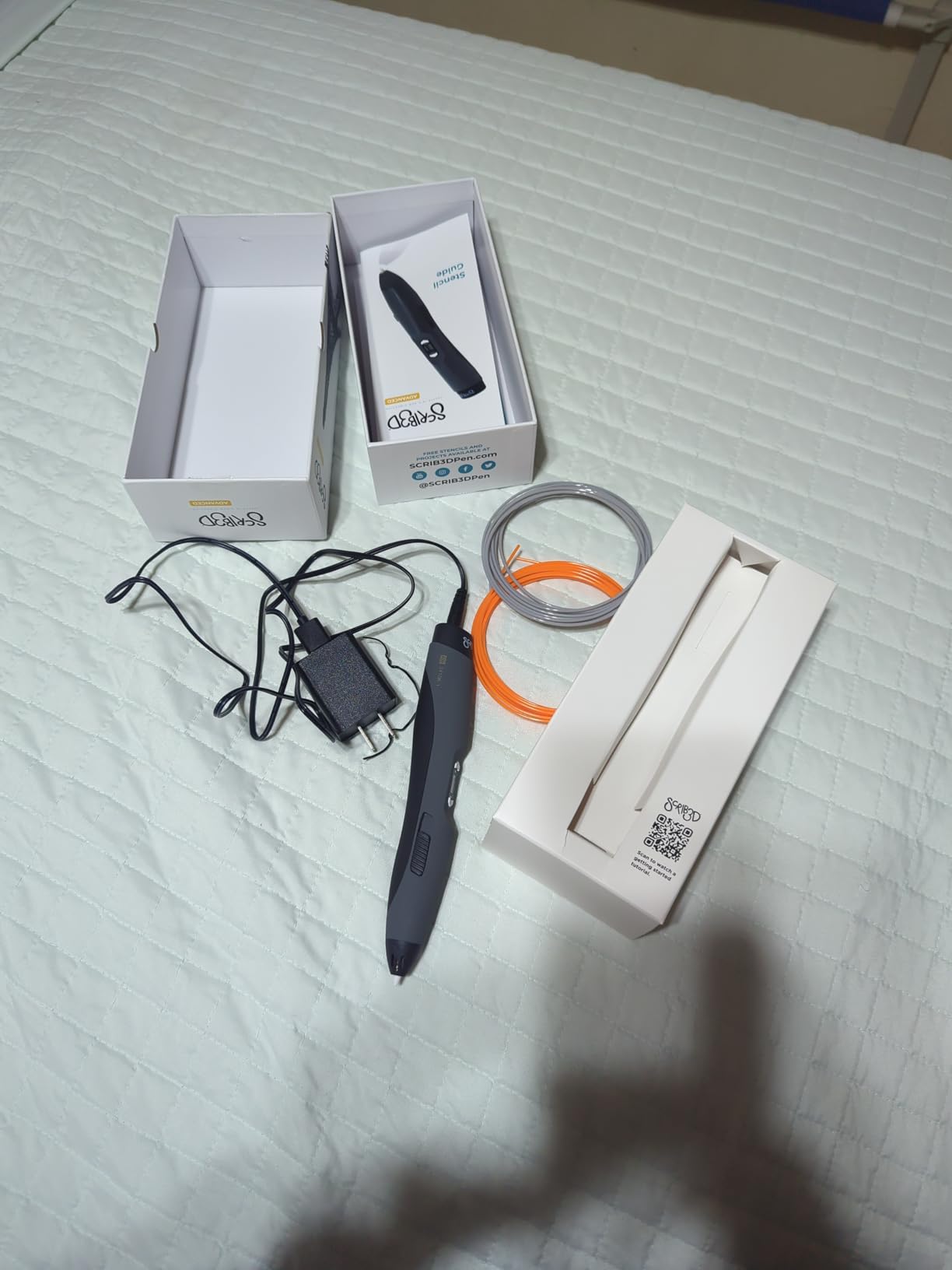 SCRIB3D Advanced 3D Printing Pen with 20 Feet of Filament, Stencil Book, and Project Guide customer photo 2