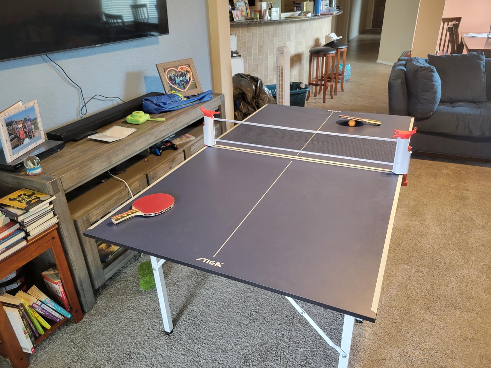 STIGA Space Saver - Compact Ping Pong Table - Separate Table Halves - Regulation Height - No Assembly Required customer photo 2