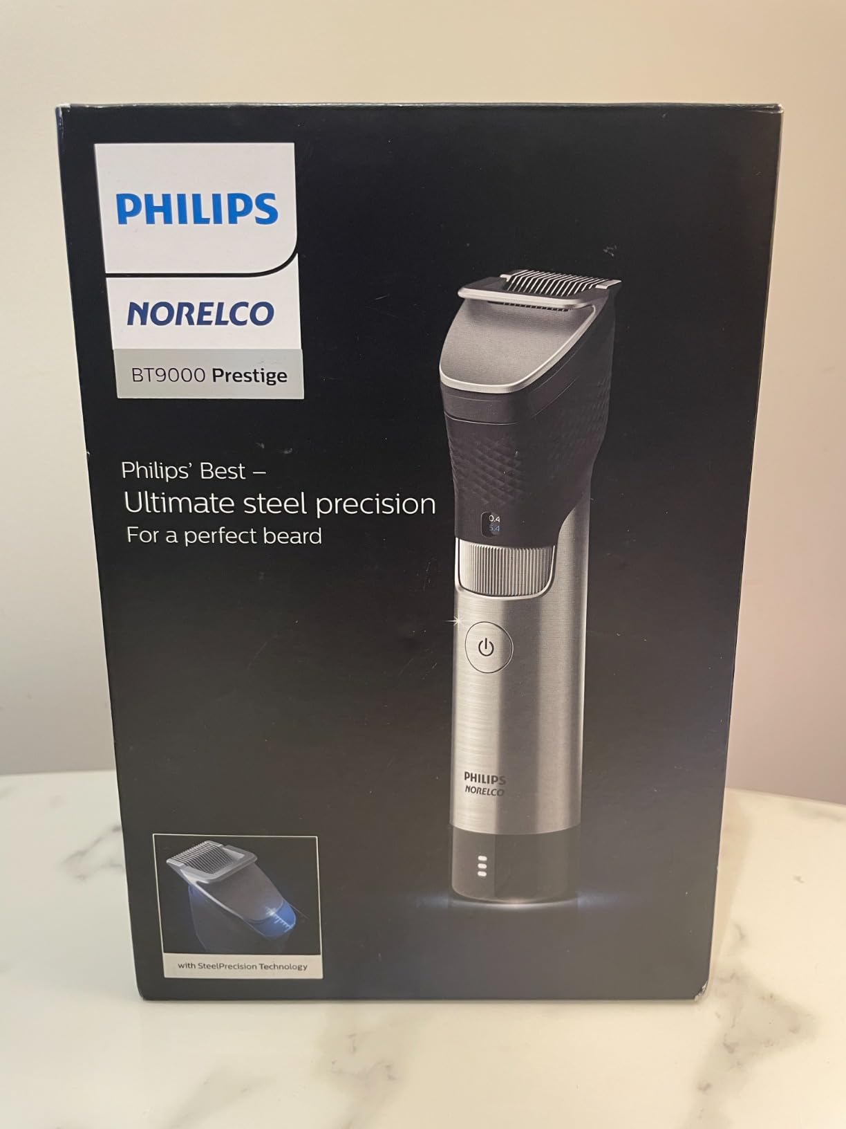 Norelco Philips Series 9000, Ultimate Precision Beard and Hair Trimmer with Beard Sense Technology for an Even Trim, BT9810/40 customer photo 1