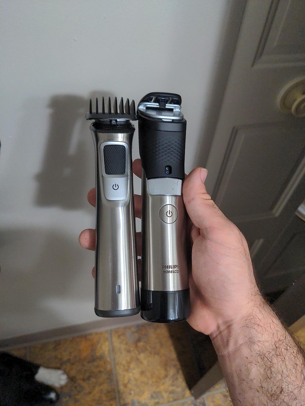 Norelco Philips Series 9000, Ultimate Precision Beard and Hair Trimmer with Beard Sense Technology for an Even Trim, BT9810/40 customer photo 2