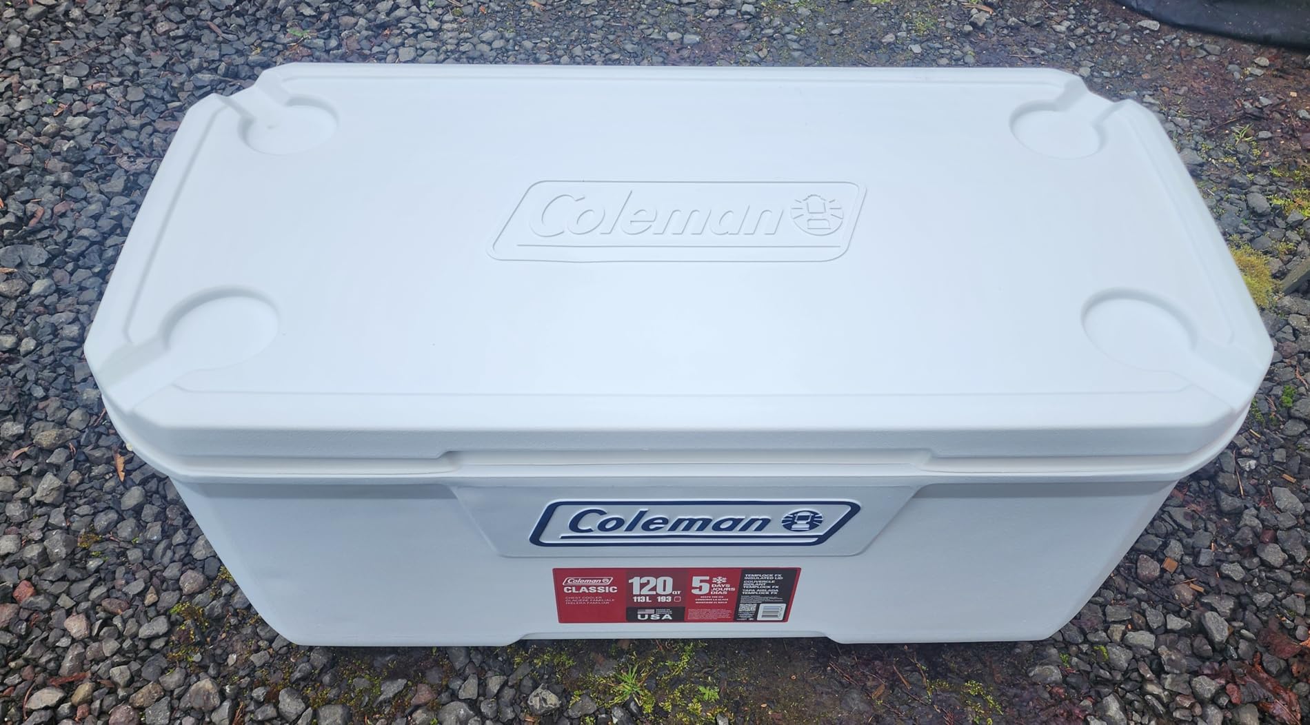 Coleman Marine Cooler with Fully Insulated UV Guard Lid & Body, Keeps Ice for 3+ Days, Great for Boating & Fishing, 52qt/100qt Wheeled/120qt Options customer photo 1