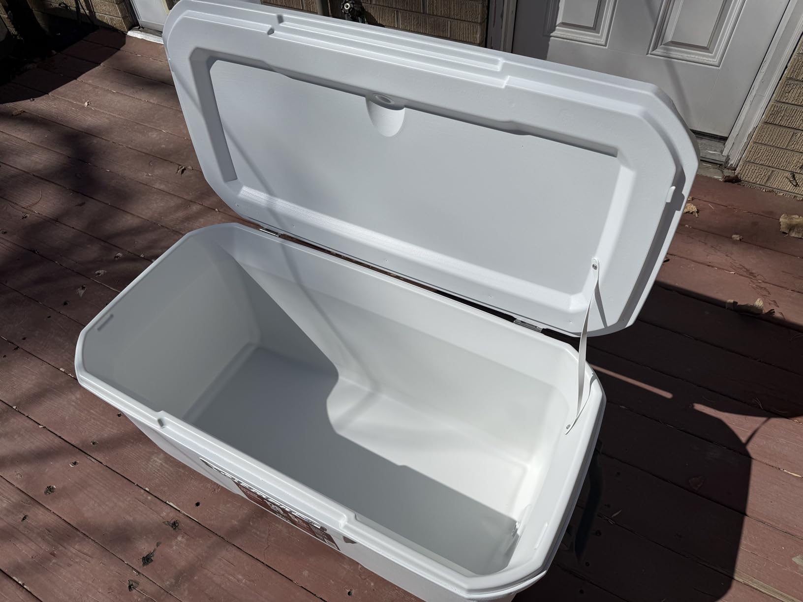 Coleman Marine Cooler with Fully Insulated UV Guard Lid & Body, Keeps Ice for 3+ Days, Great for Boating & Fishing, 52qt/100qt Wheeled/120qt Options customer photo 2