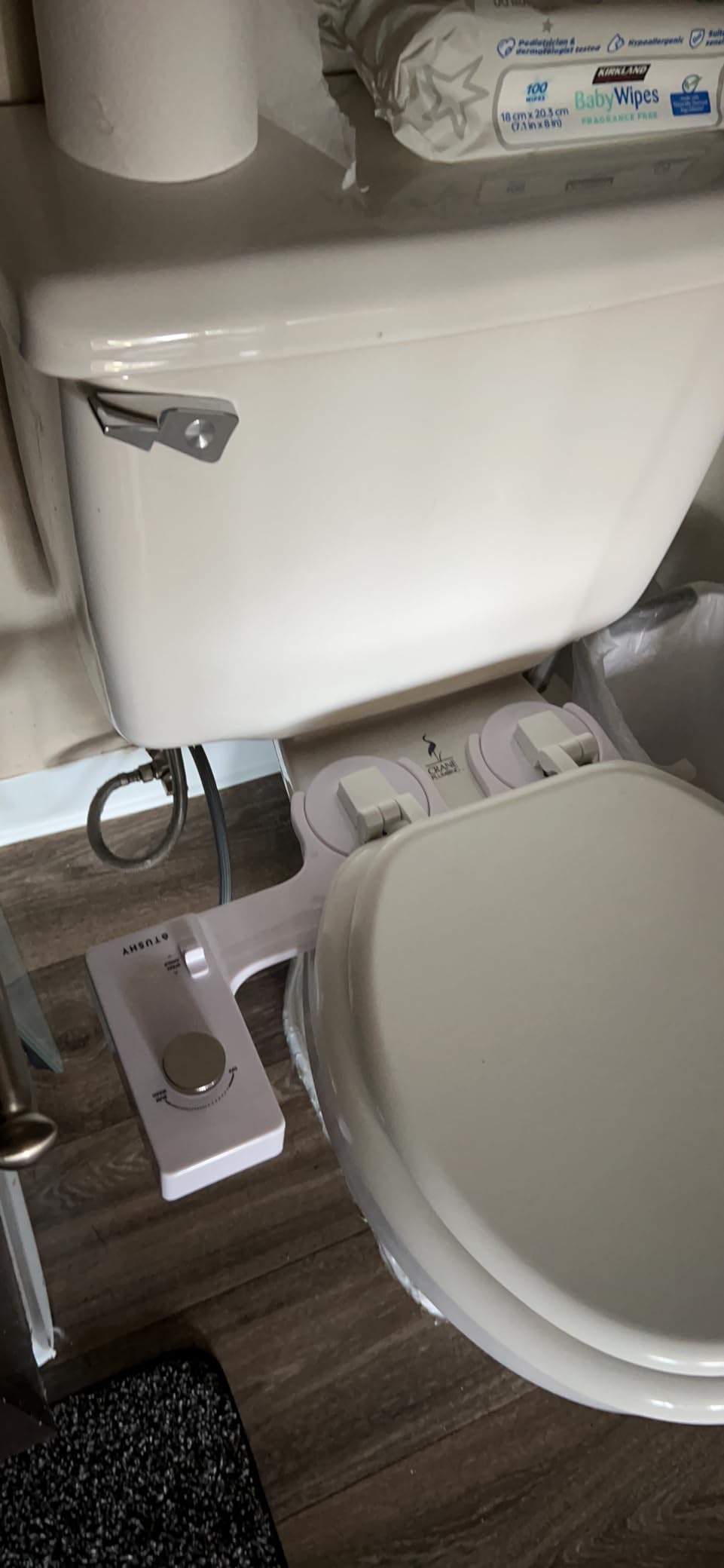 TUSHY Classic 3.0 Bidet Toilet Seat Attachment, Brushed Nickel | Non-Electric, Self Cleaning Water Sprayer, Adjustable Pressure Nozzle, Angle Control, Easy Home Installation customer photo 1