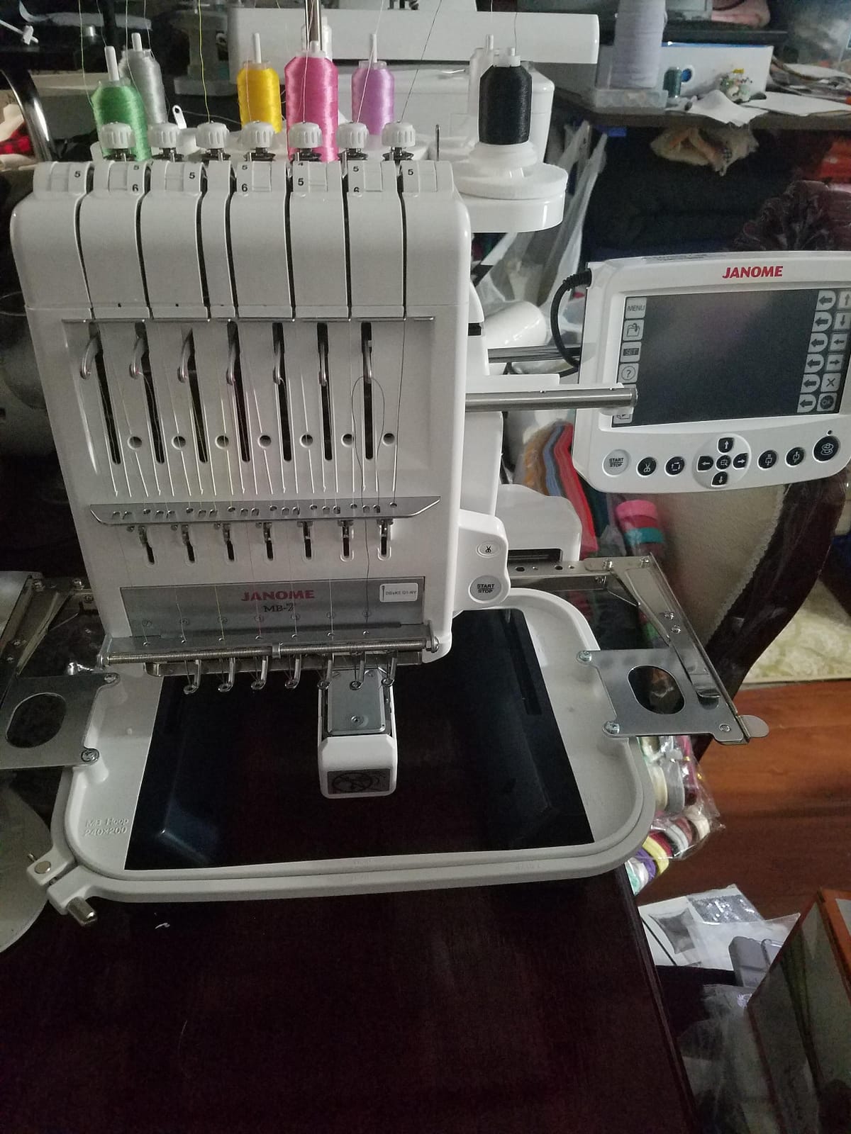 Janome MB7 Heavy Duty Computerized Multi Needle Embroidery Machine with 5.7