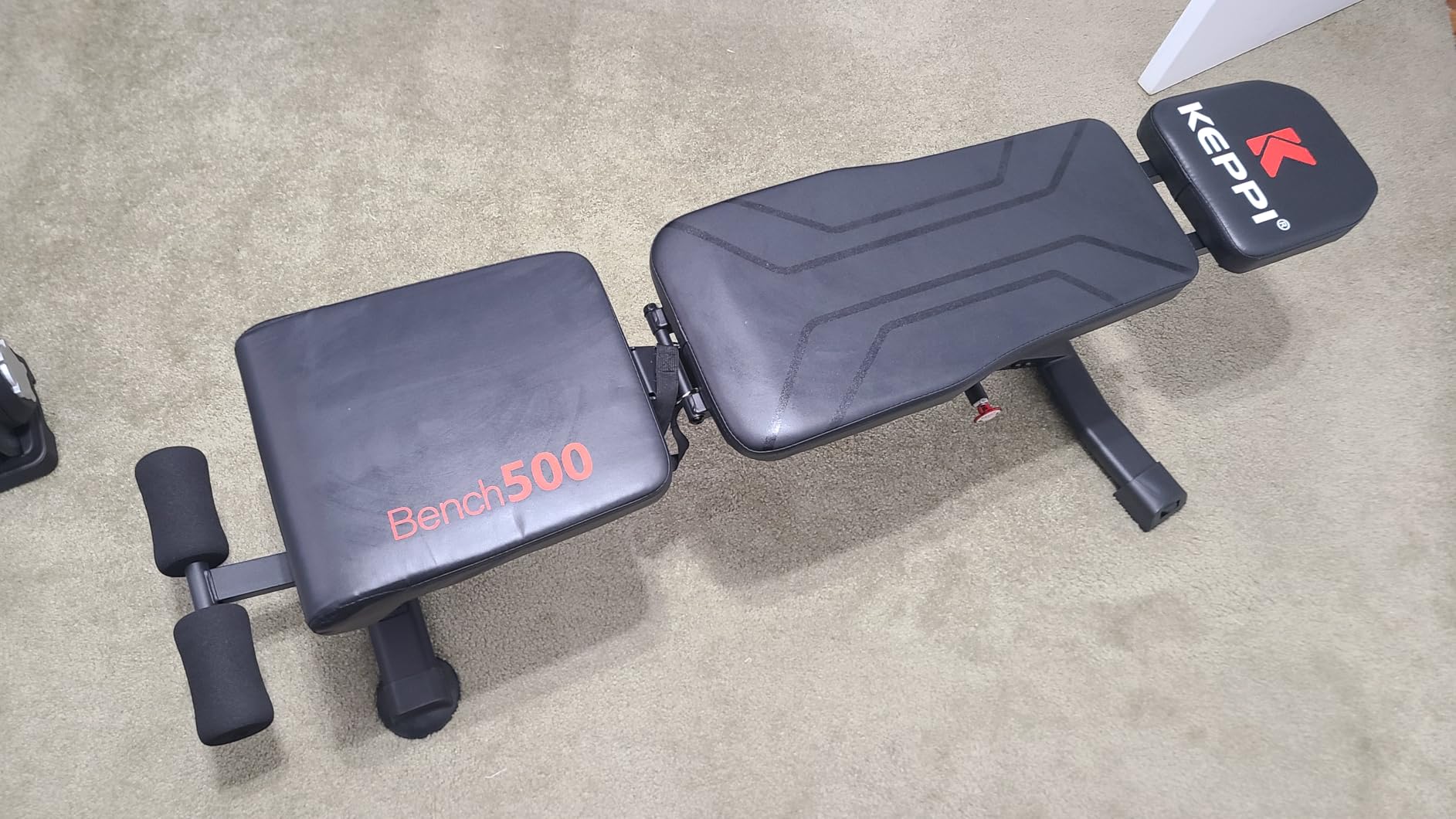 Keppi 900LB Weight Bench, Adjustable Foldable Workout Bench Press for Full Body Strength Training, Incline Decline Bench with Fast Folding - New Version customer photo 1